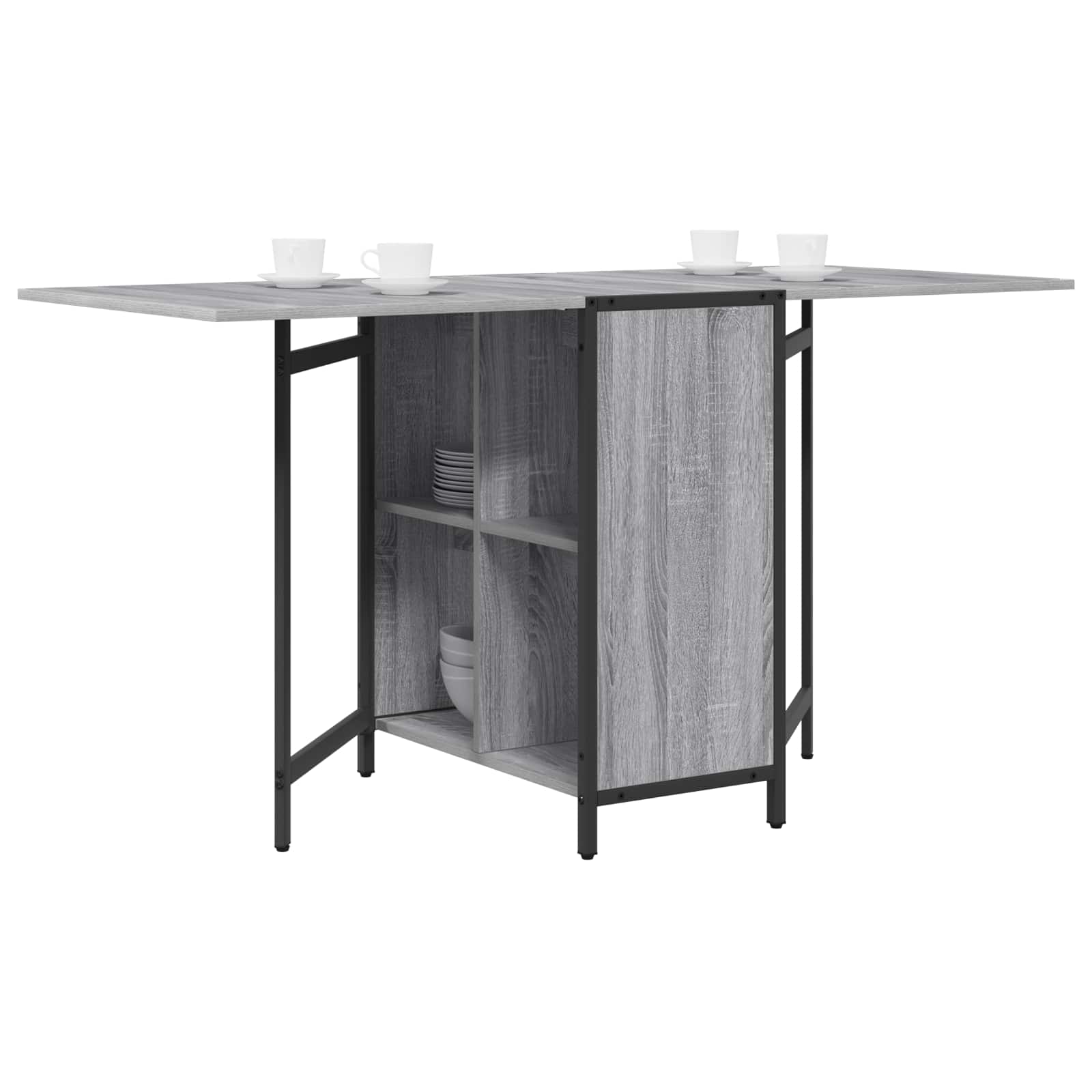 Esstisch 144 x 60 x 75 cm Holzwerkstoff Schwarze Eiche