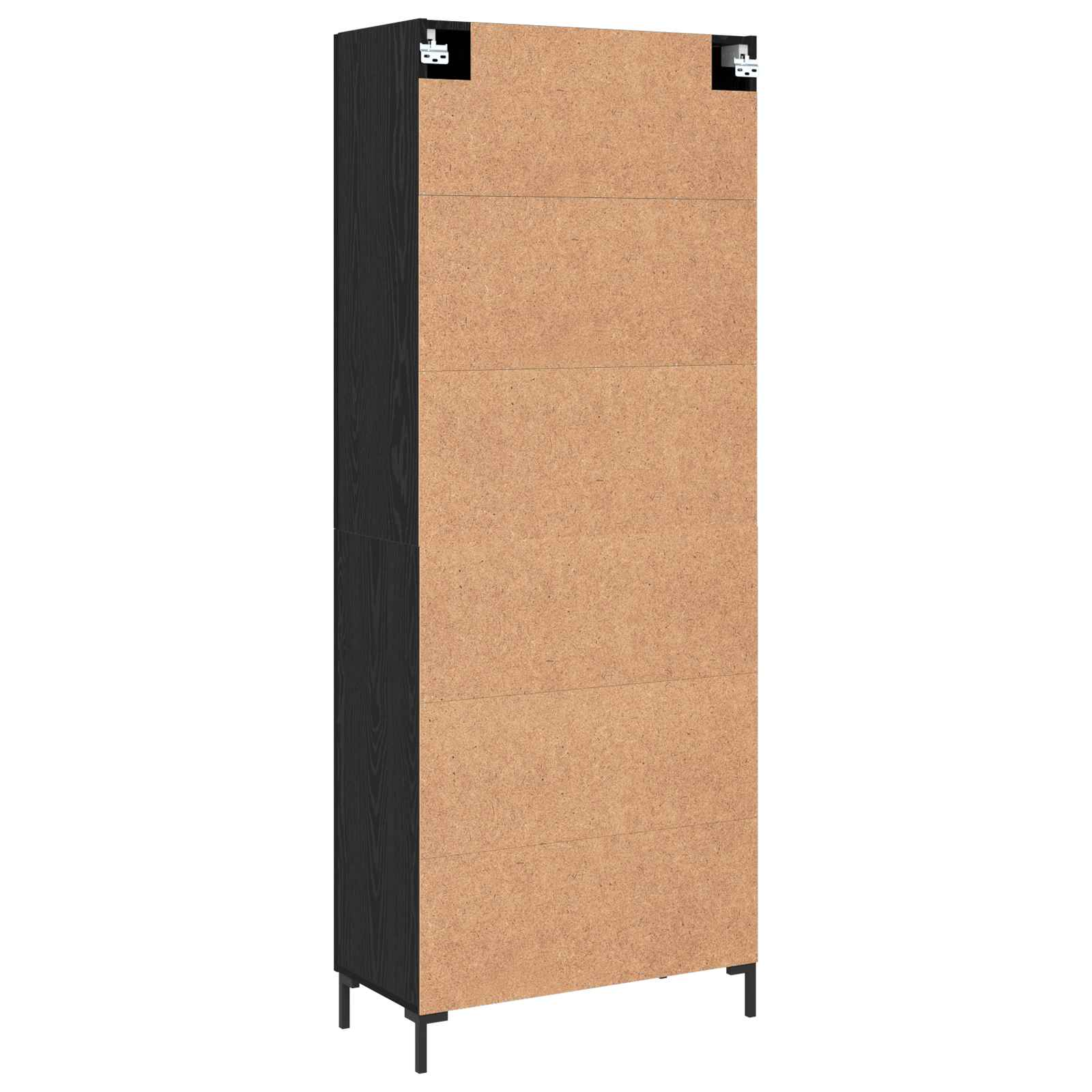 Highboard Betongrau 69,5x34x180 cm Holzwerkstoff