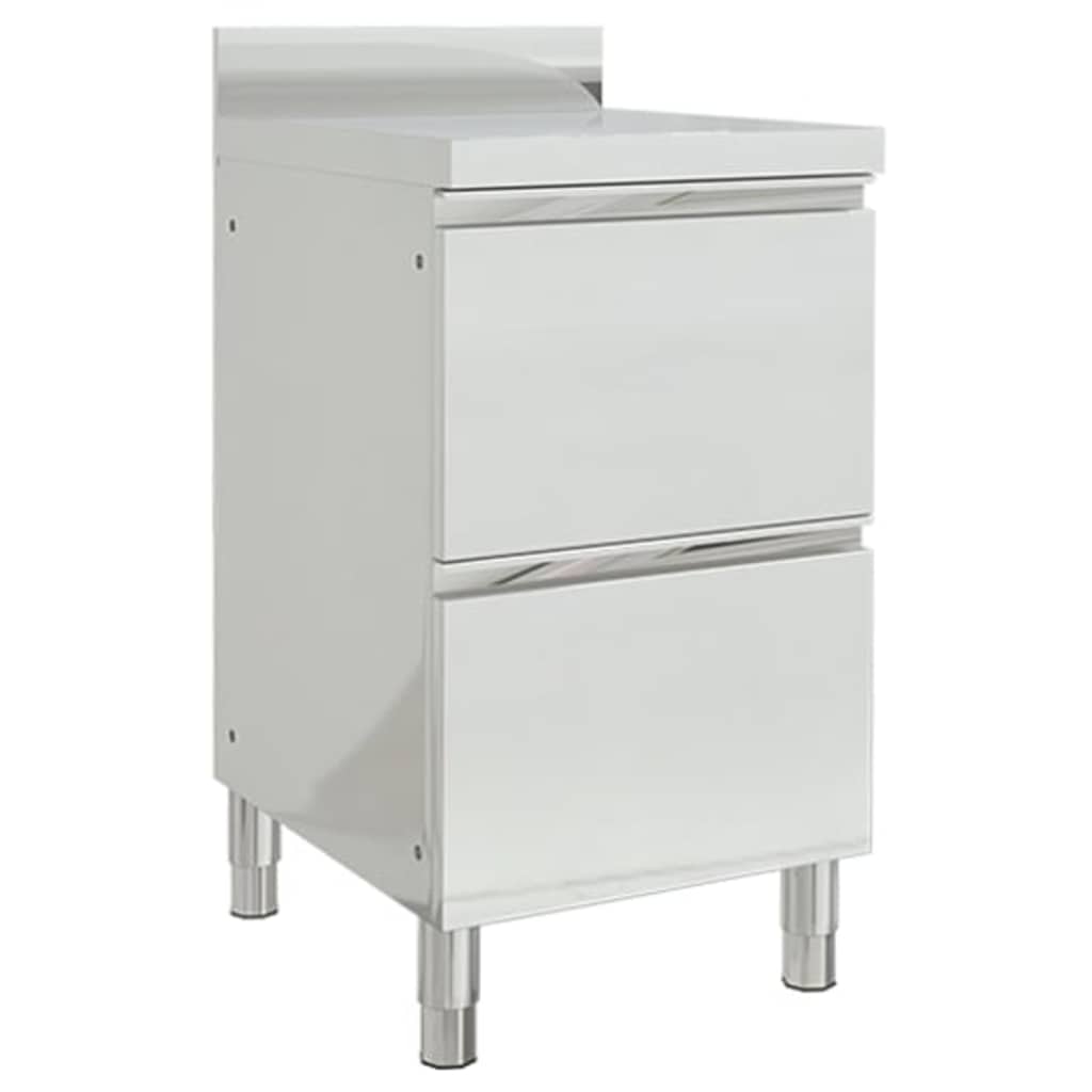 Gewerbe-Küchenschrank mit 2 Schubladen 50x60x96 cm