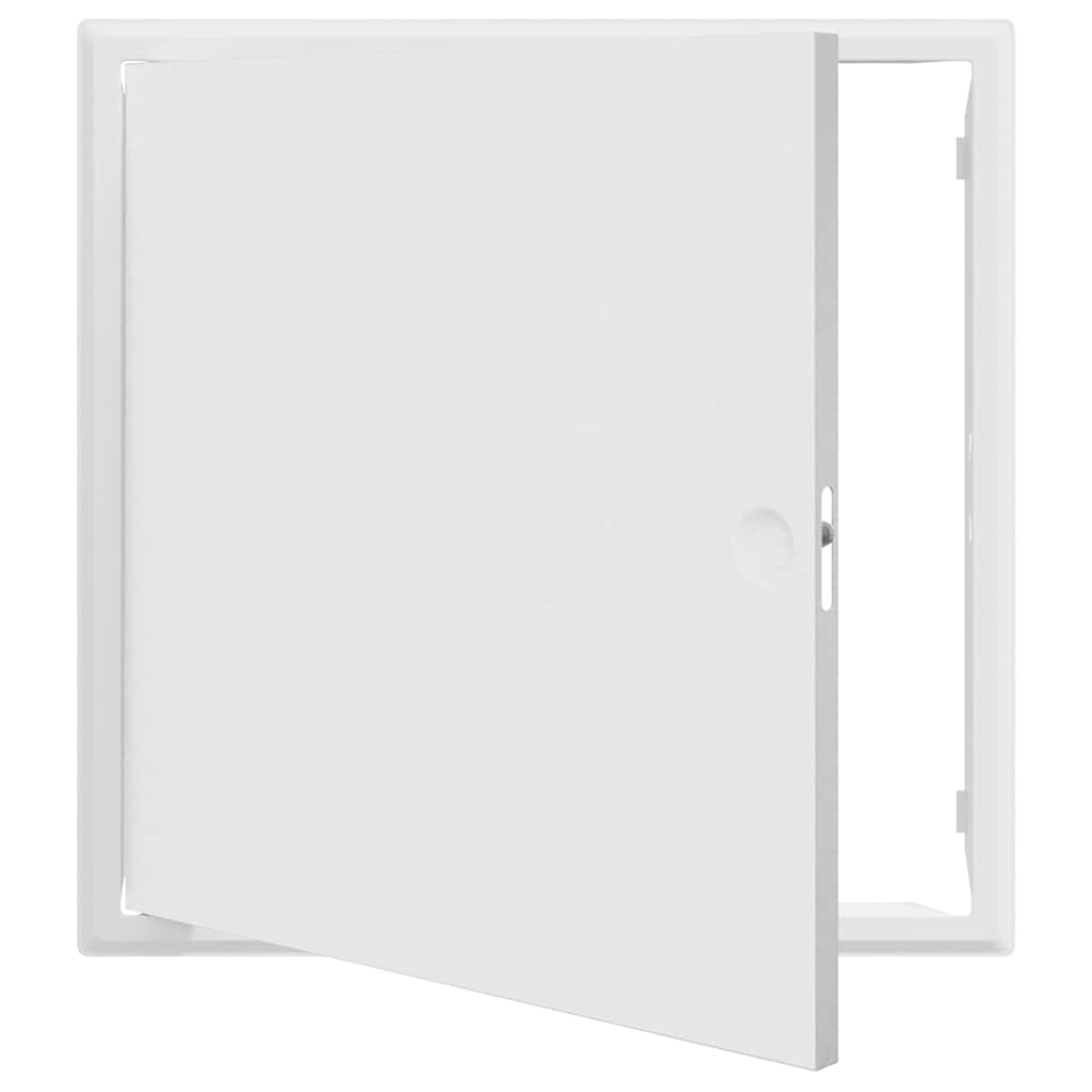 Zugangsklappe 2 pcs Weiß 23 x 23 x 3 cm Stahl