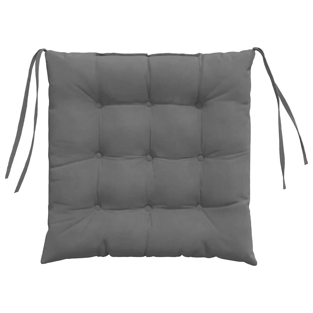 Sitzkissen 4 Stück Taupe 40 x 40 x 6 cm Mikrofaser