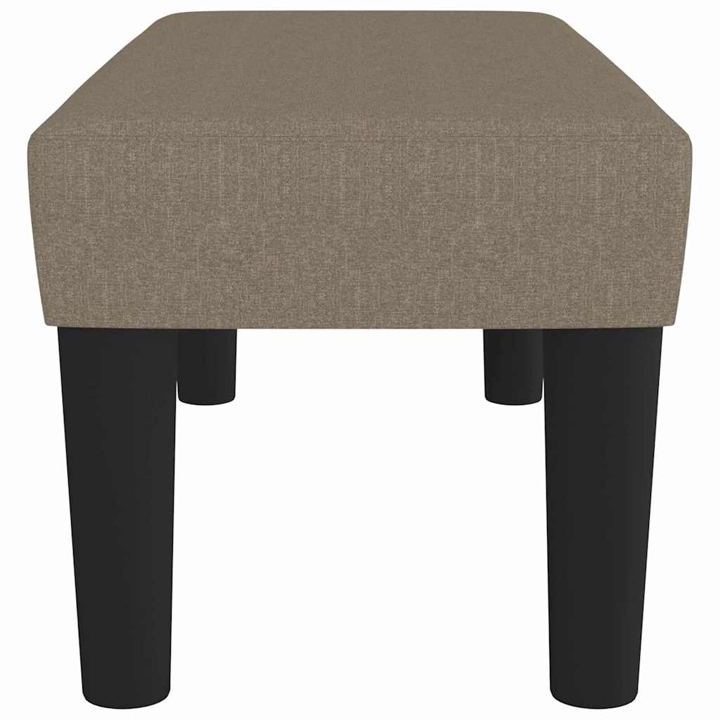 Sitzbank Hellgrau 70x30x30 cm Stoff