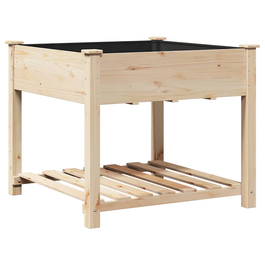 Garten-Pflanzgefäß mit Regal Beige 45 x 45 x 76,5 cm