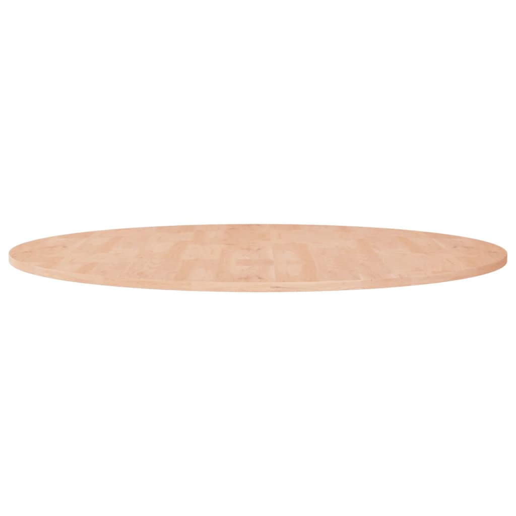 Runde Tischplatte Ø30x1,5 cm Unbehandeltes Massivholz Eiche