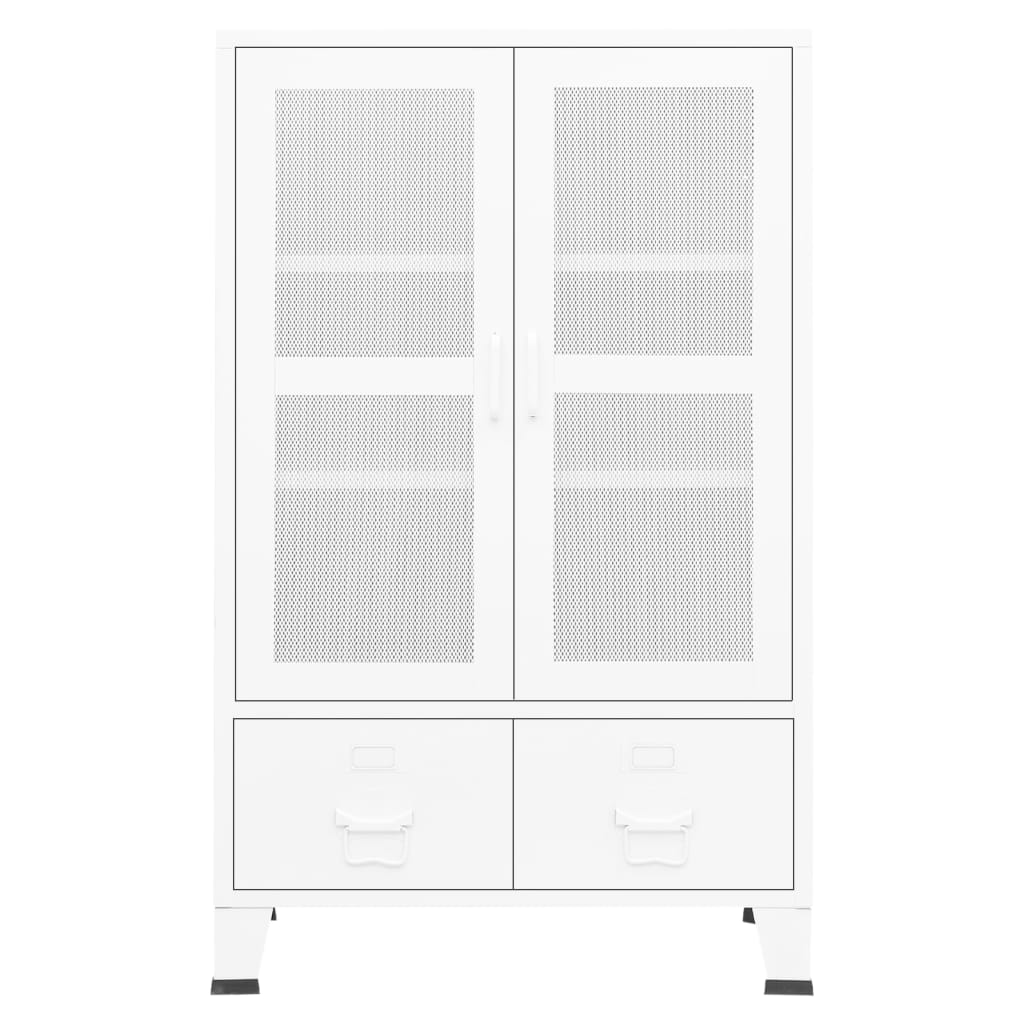 Lagerschrank Industrial Schwarz 70x40x115 cm Metall