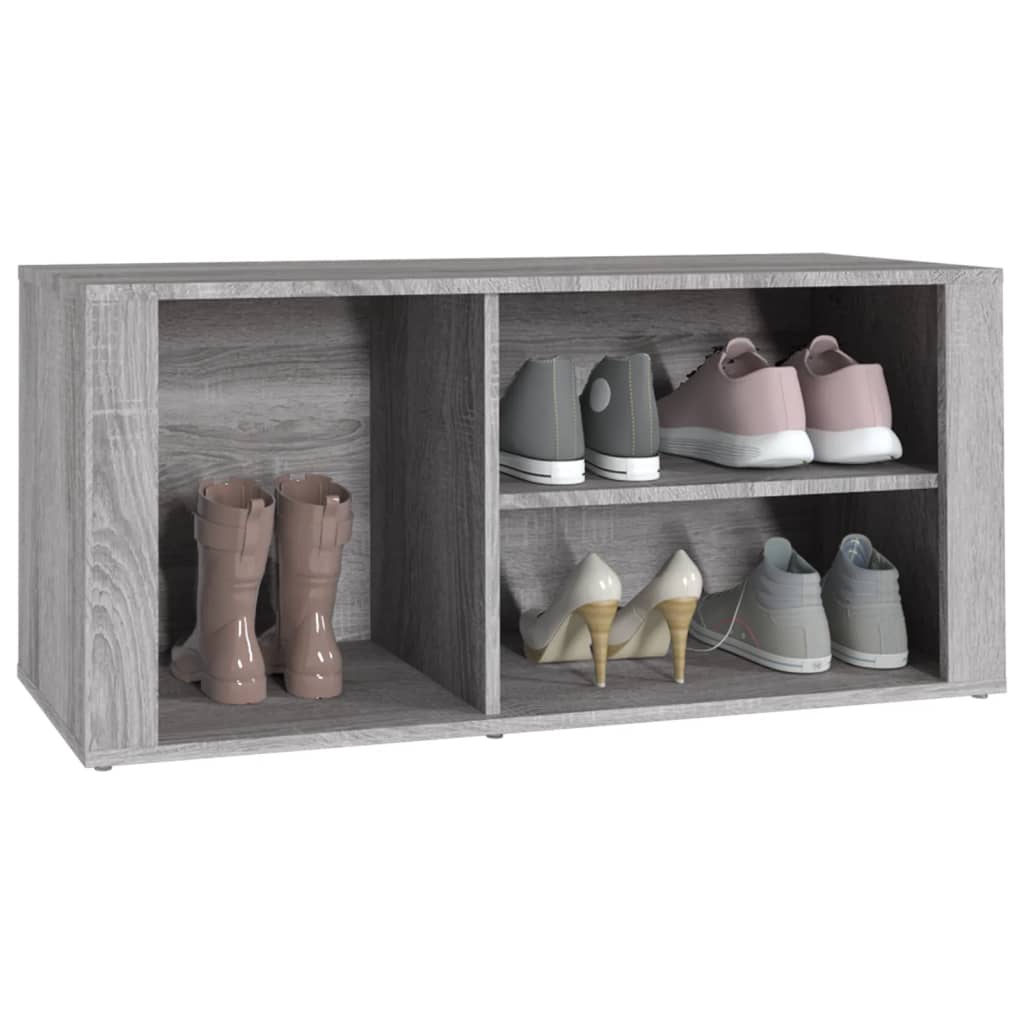 Schuhregal Weiß 100x35x45 cm Holzwerkstoff