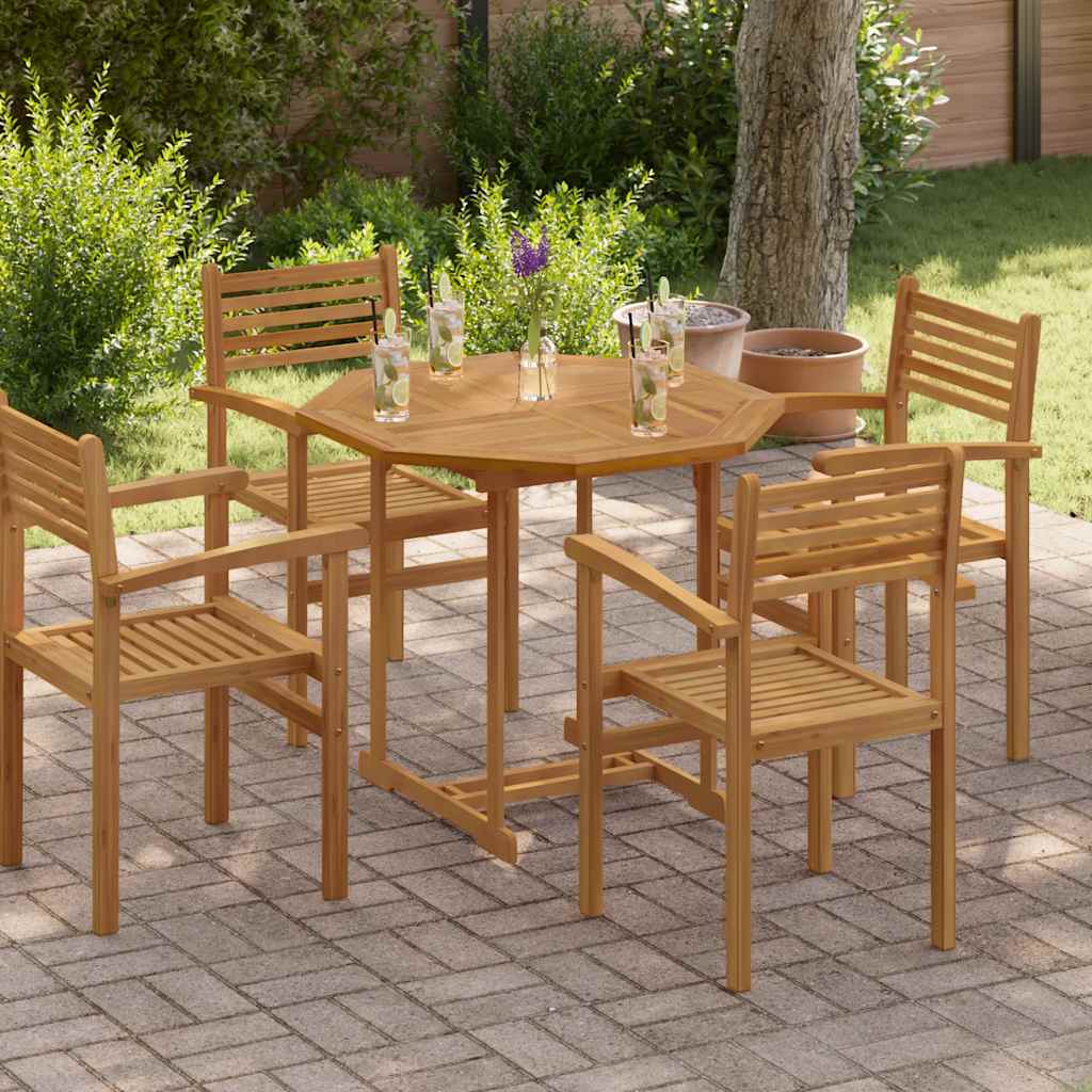 Tischplatte Massivholz Teak Rund 2,5 cm 40 cm