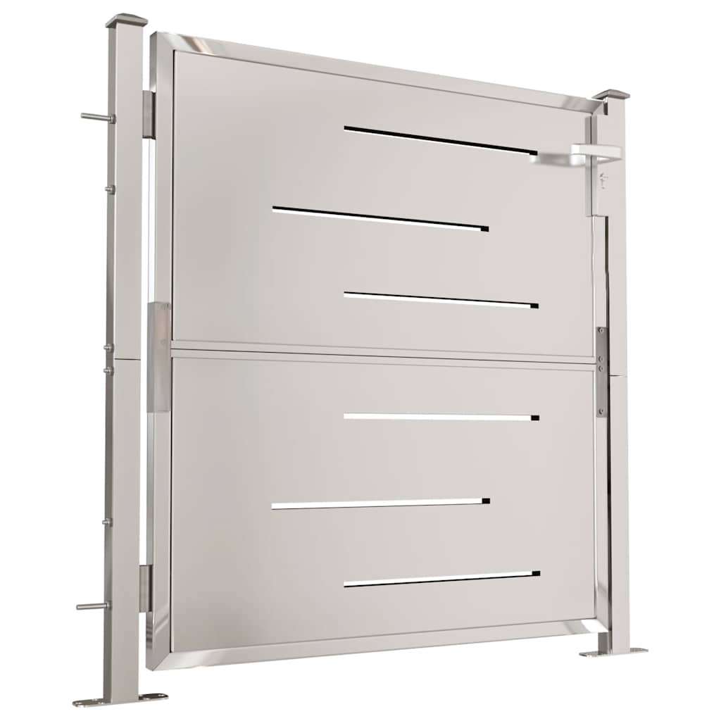 Gartentor 100 x 95 cm Edelstahl