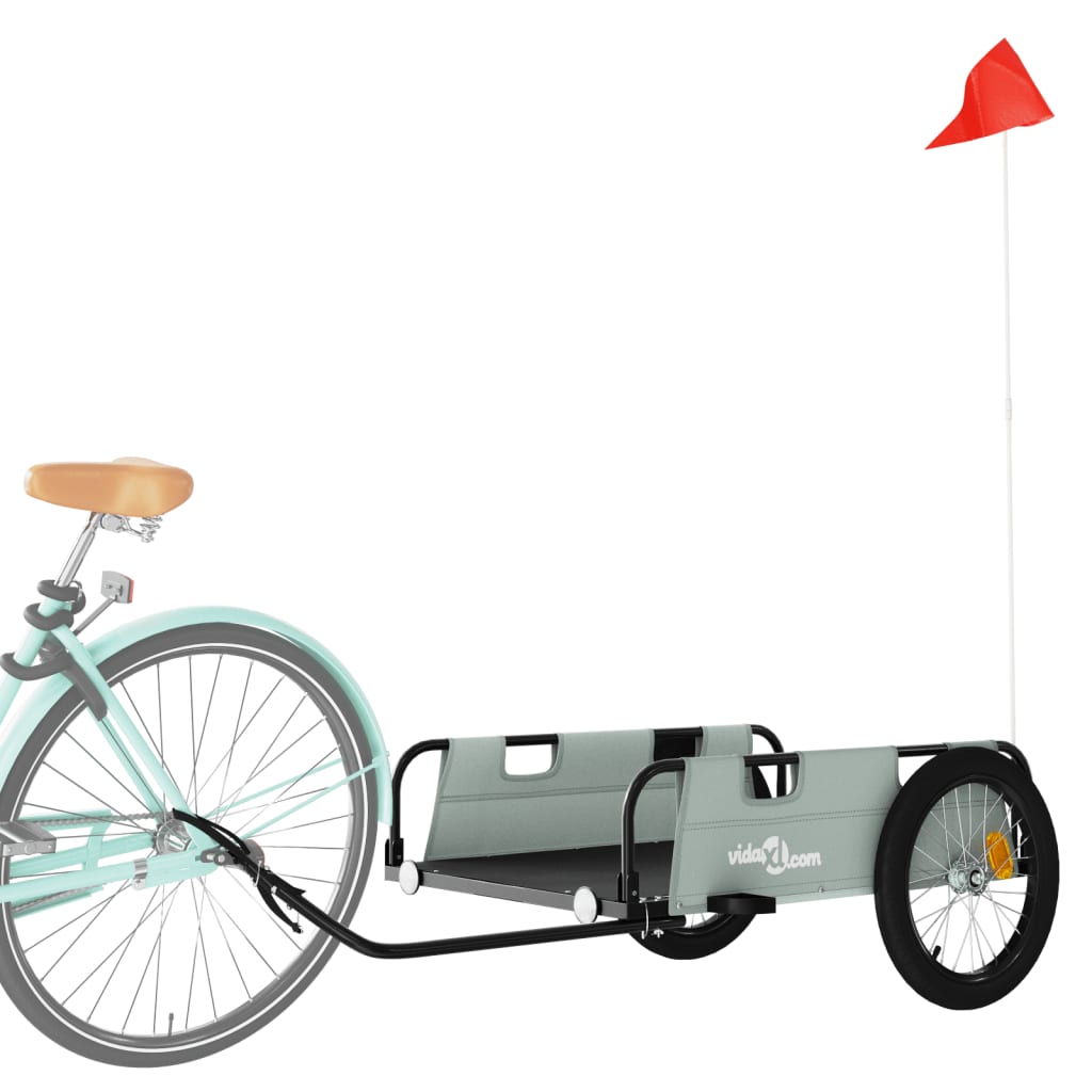 Fahrradanhänger Orange Oxford-Gewebe und Eisen