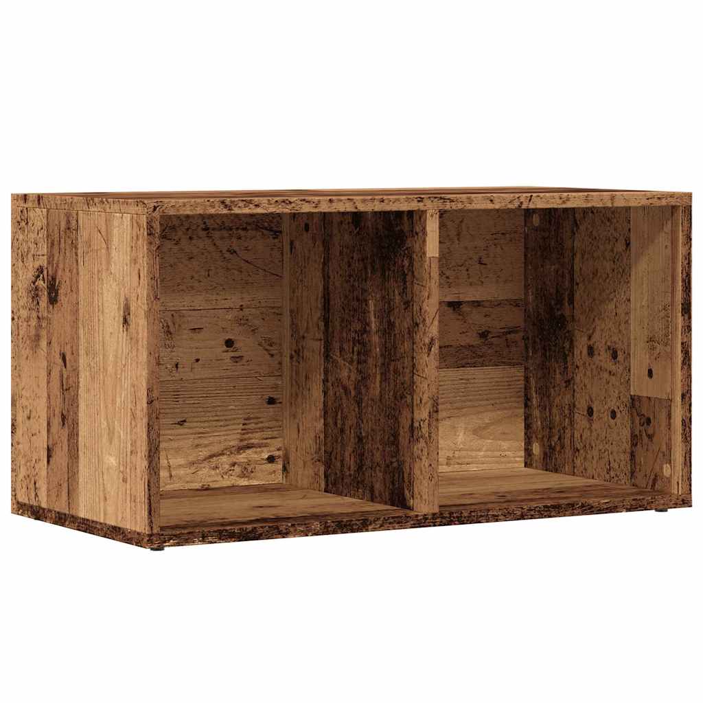 Schallplatten-Aufbewahrungsbox Weiß 71x34x36 cm Holzwerkstoff