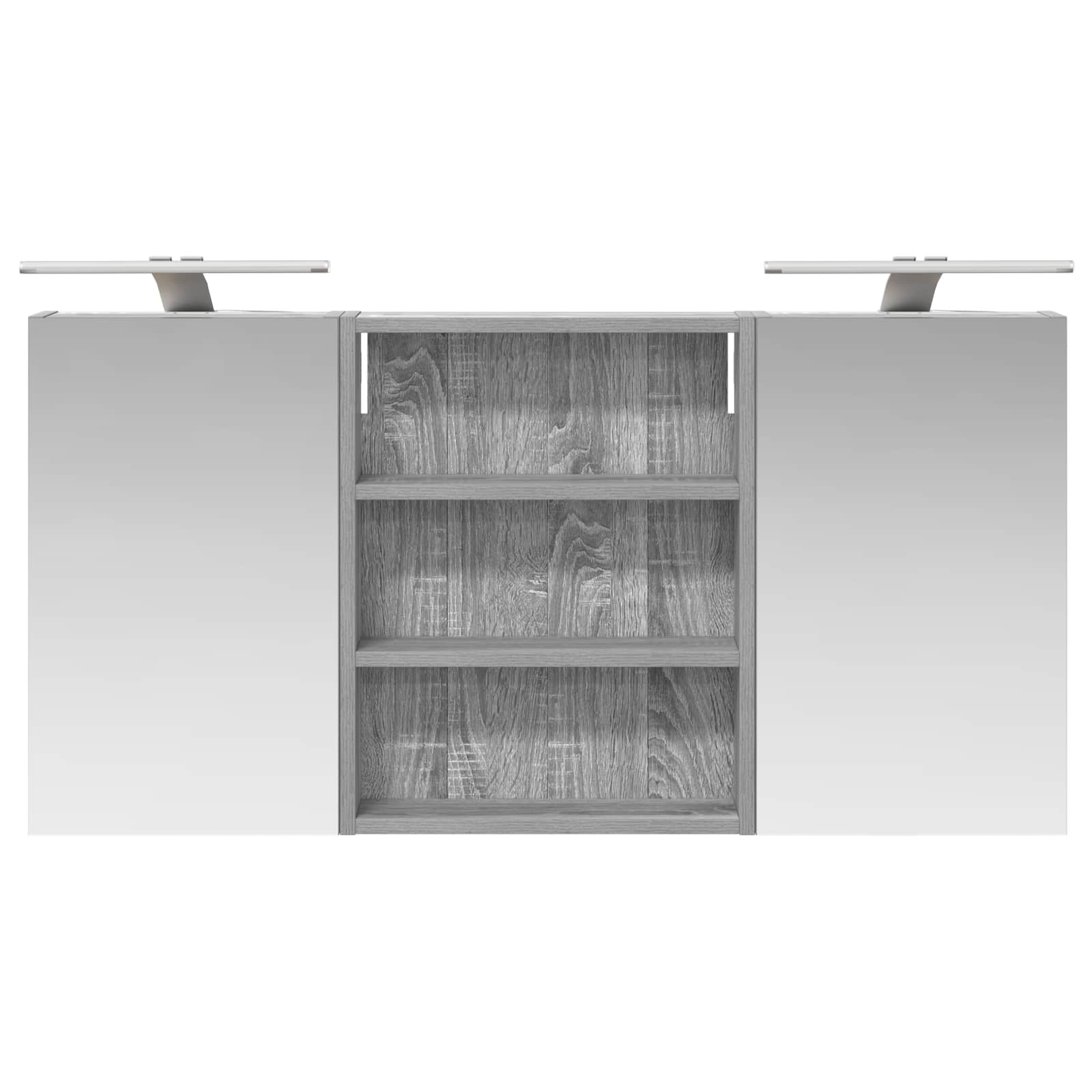 Badezimmerschrank-Set 3 pcs 80 x 10,5 x 50 cm Holzwerkstoff