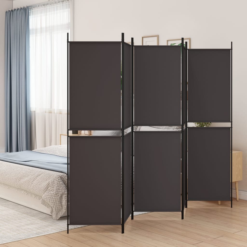 3-teiliger Raumteiler Beige 150 x 180 cm Stoff