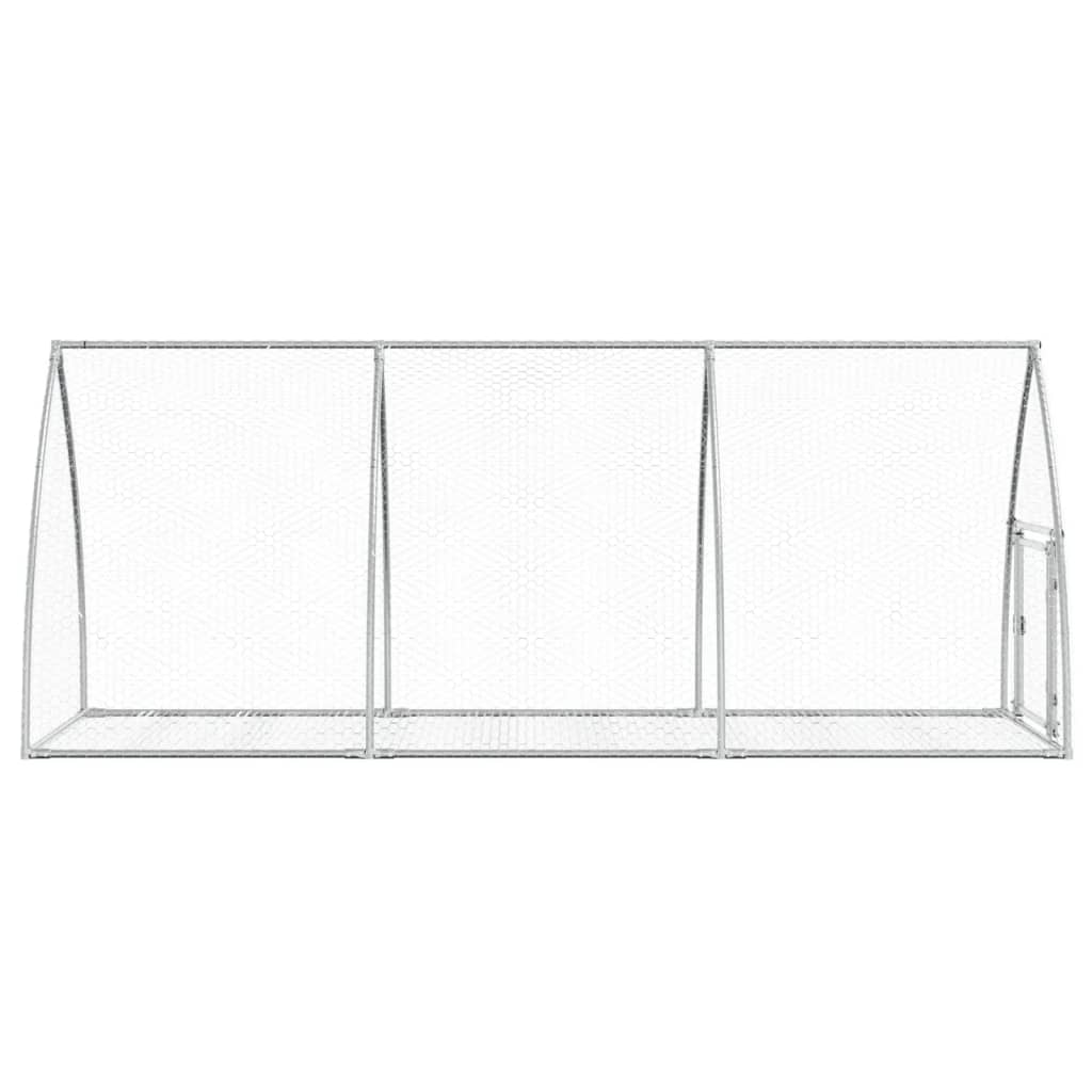 Hasenstall Silbern 105x100x120 cm Verzinkter Stahl