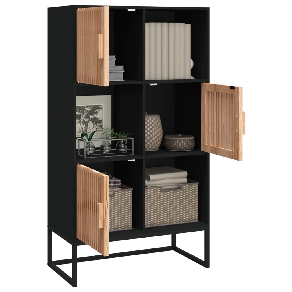 Highboard Weiß 70x35x125 cm Holzwerkstoff