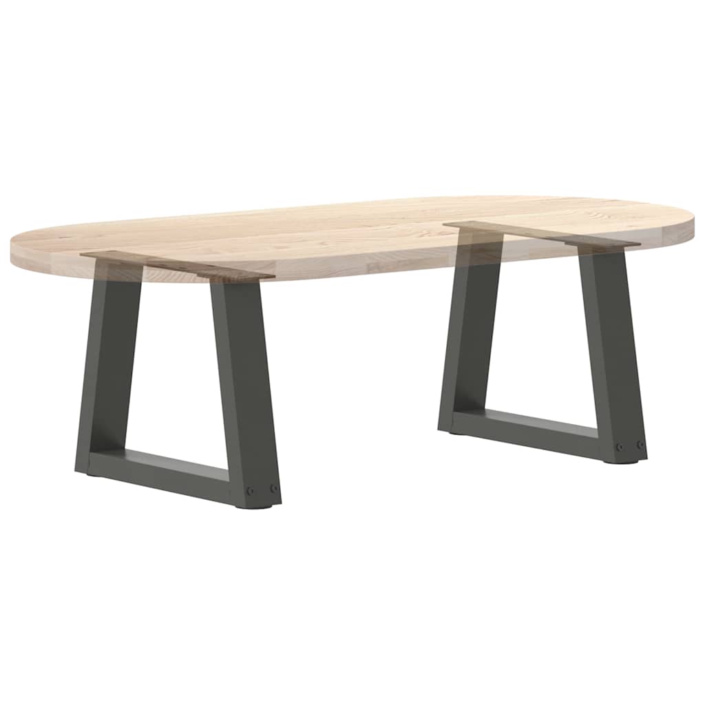 Couchtischbeine V-Form 2 Stück Schwarz 30x(30-31,3) cm Stahl