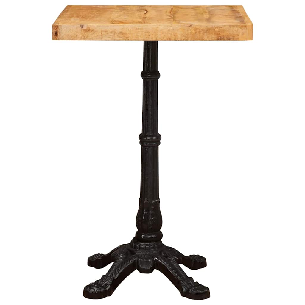 Bistrotisch 60x60x77 cm Raues Mangoholz