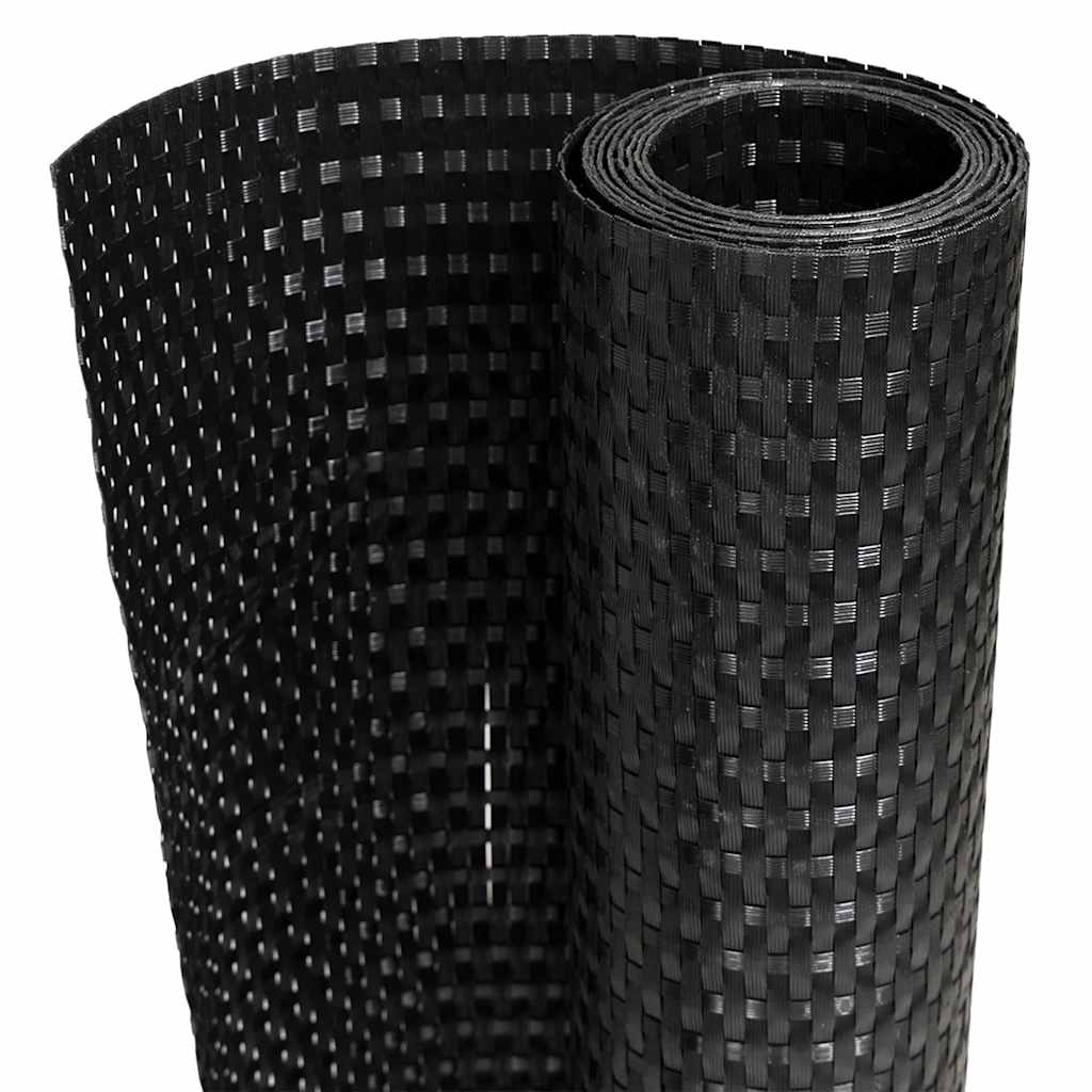 Balkon-Sichtschutz Anthrazit 300x90 cm Poly Rattan