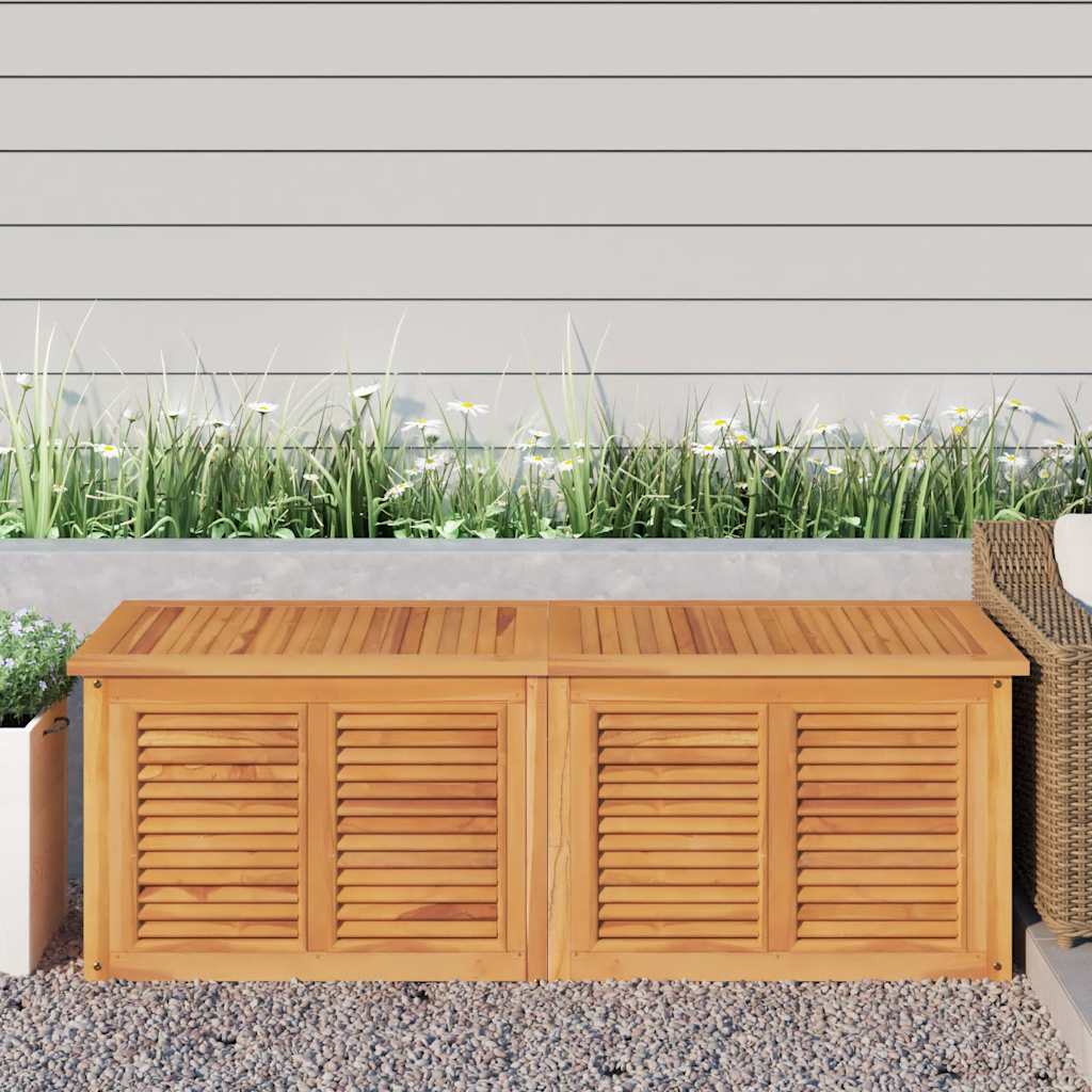 Gartenbox mit Beutel 60x50x58 cm Massivholz Teak