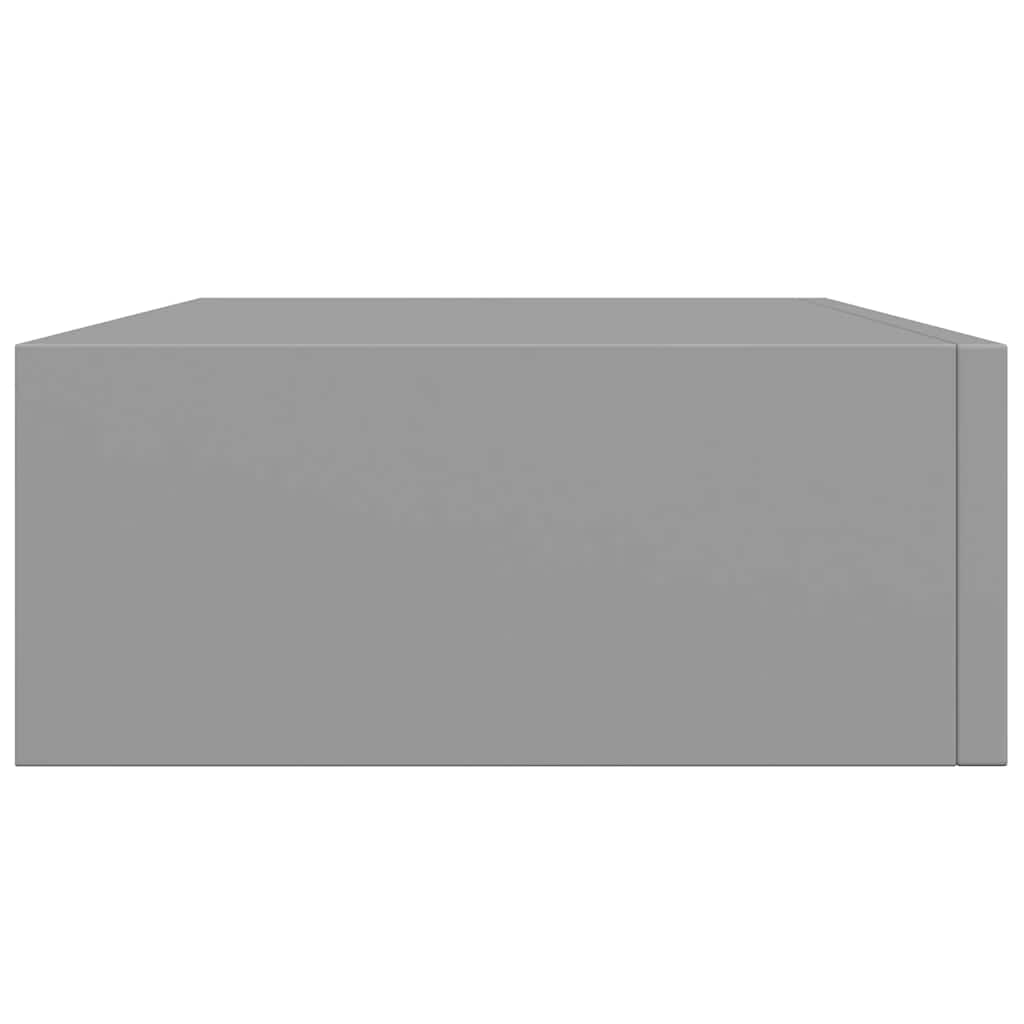 Wandregal mit Schublade Weiß 40x23,5x10 cm MDF
