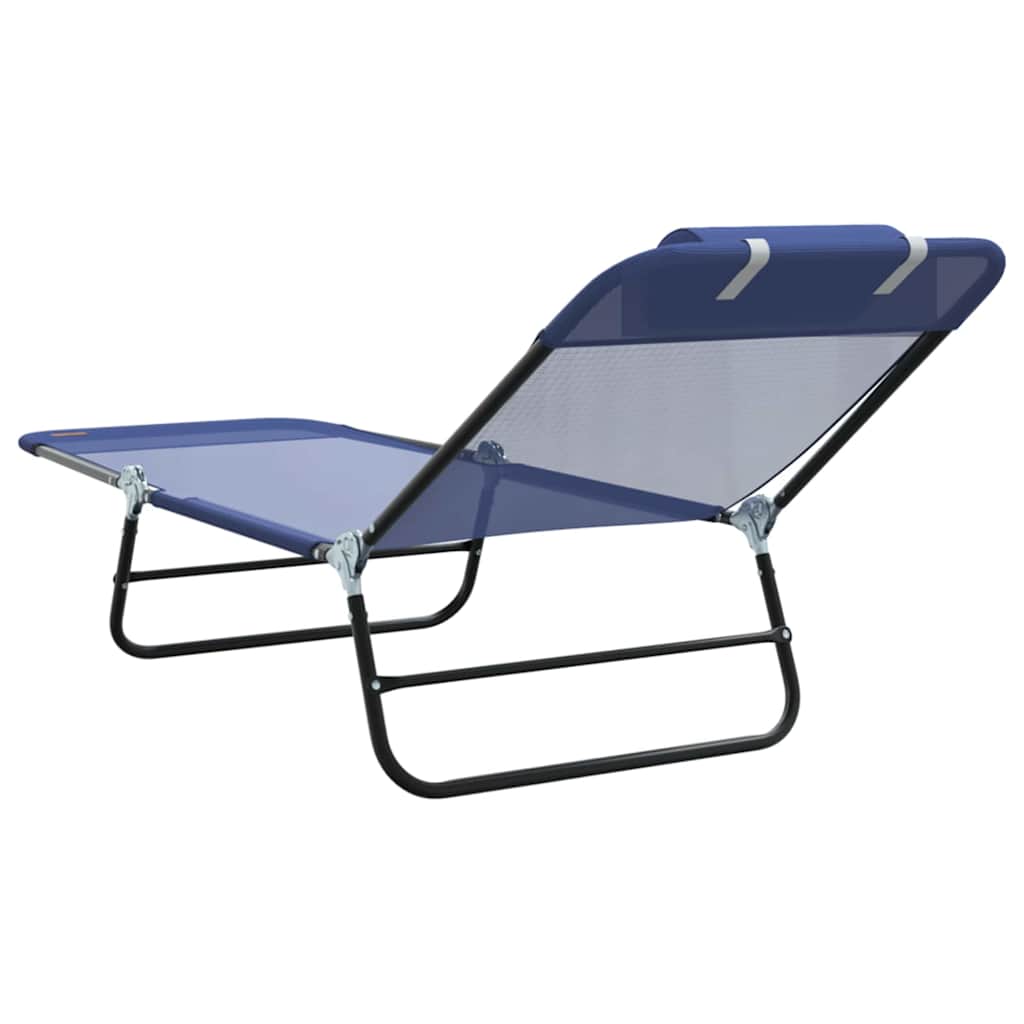 Klappbare Sonnenliege Creme 182 x 55 x 85,5 cm Textilene
