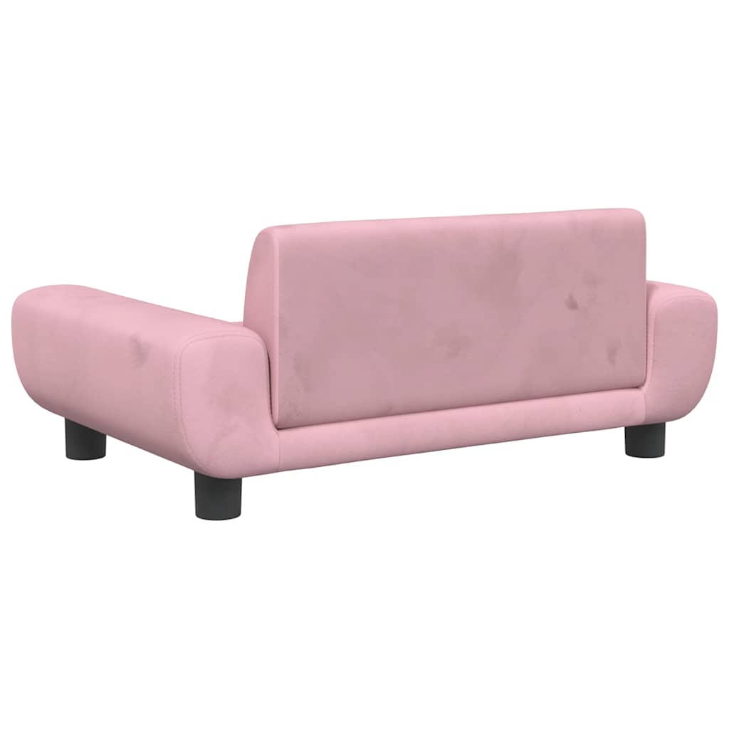 Hundebett Blau 100x54x33 cm Samt