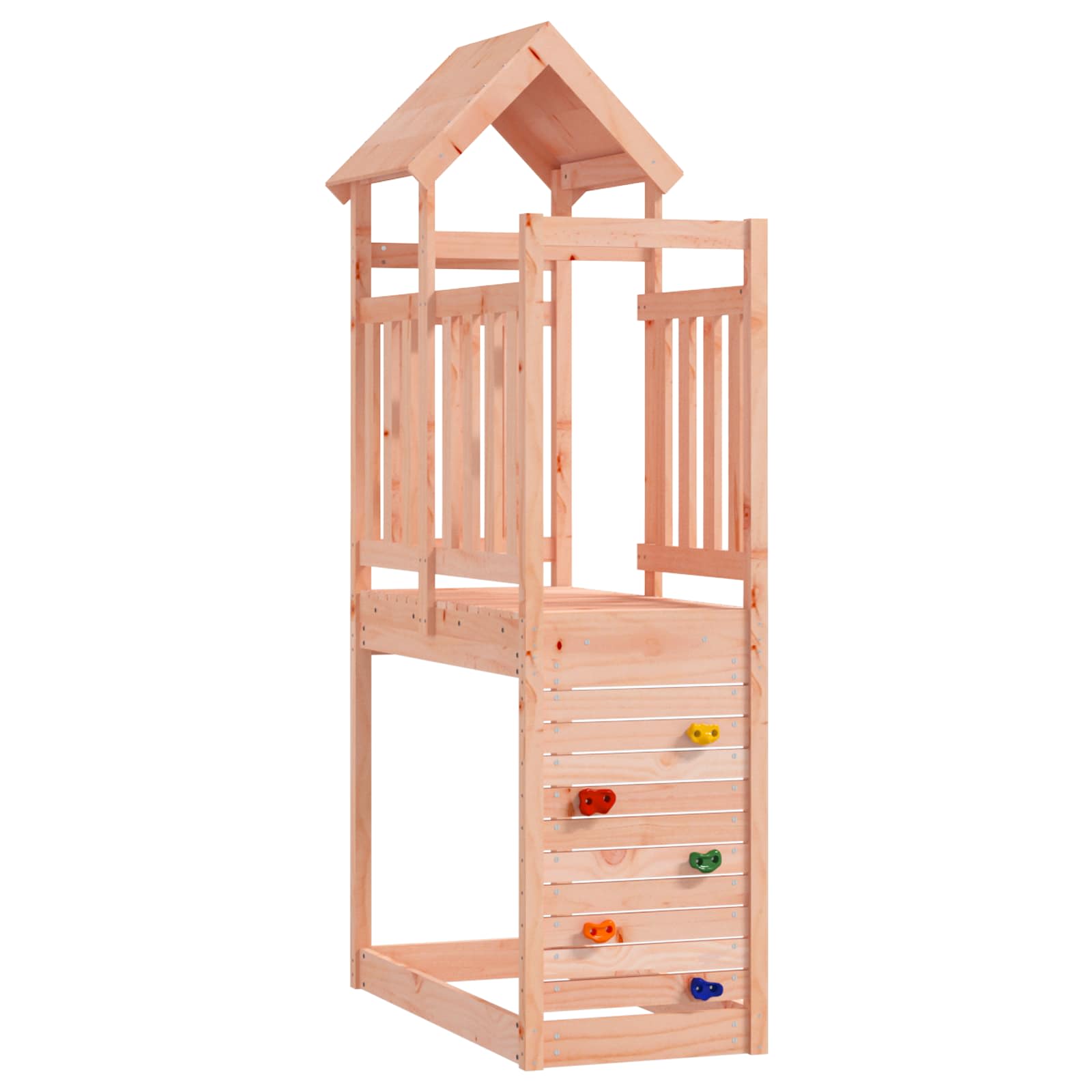 Spielturm Braun 53 x 110,5 x 214 cm Massives Kiefernholz
