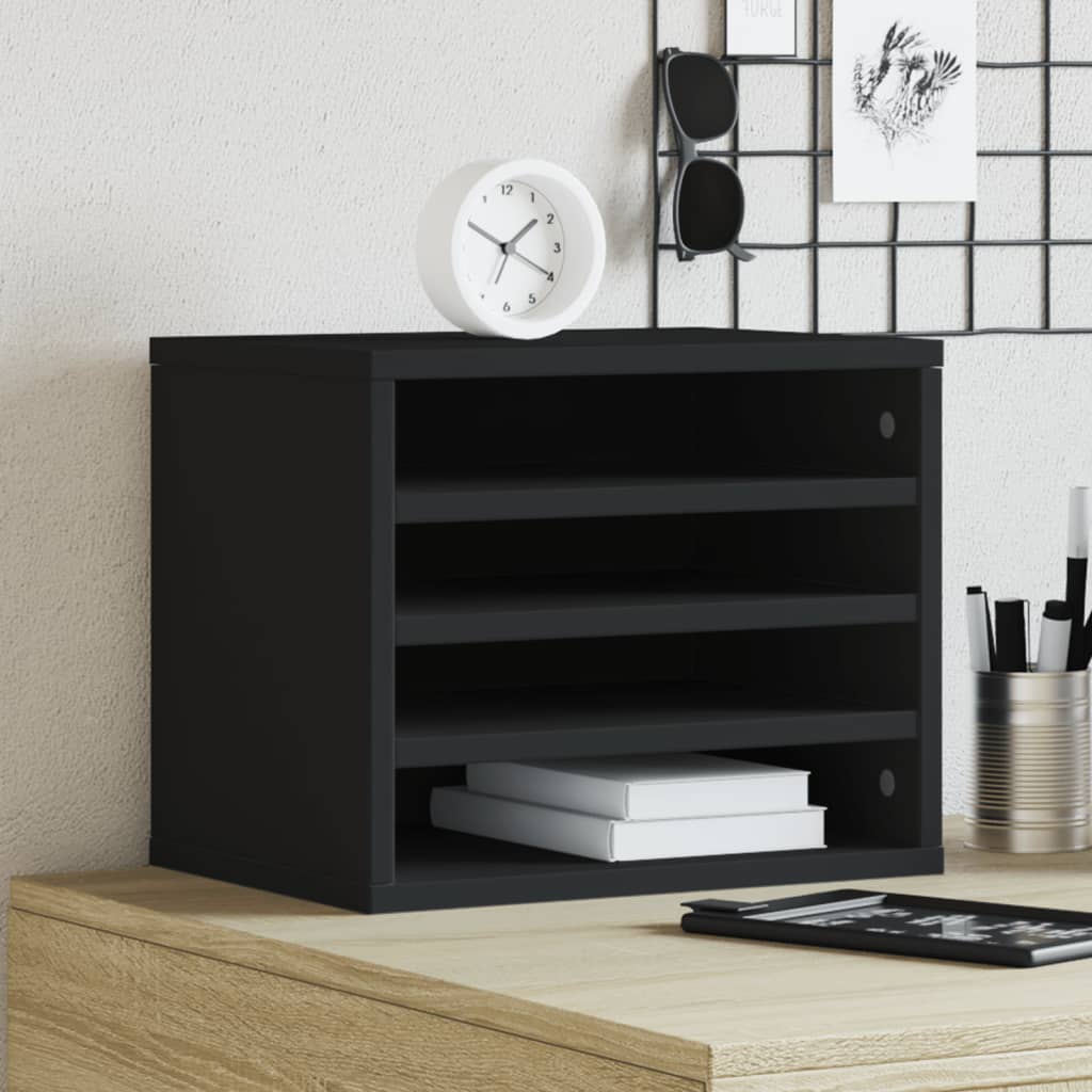 Schreibtisch-Organizer Weiß 36x26x29,5 cm Holzwerkstoff