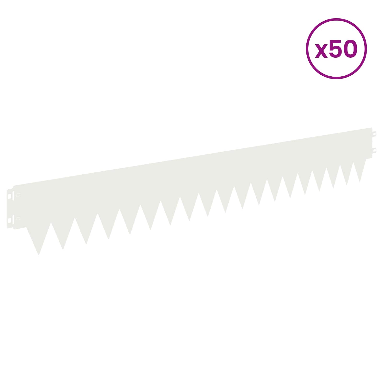 Raseneinfassung 10 pcs Länge Höhe 103 x 15 cm Stahl Schwarz