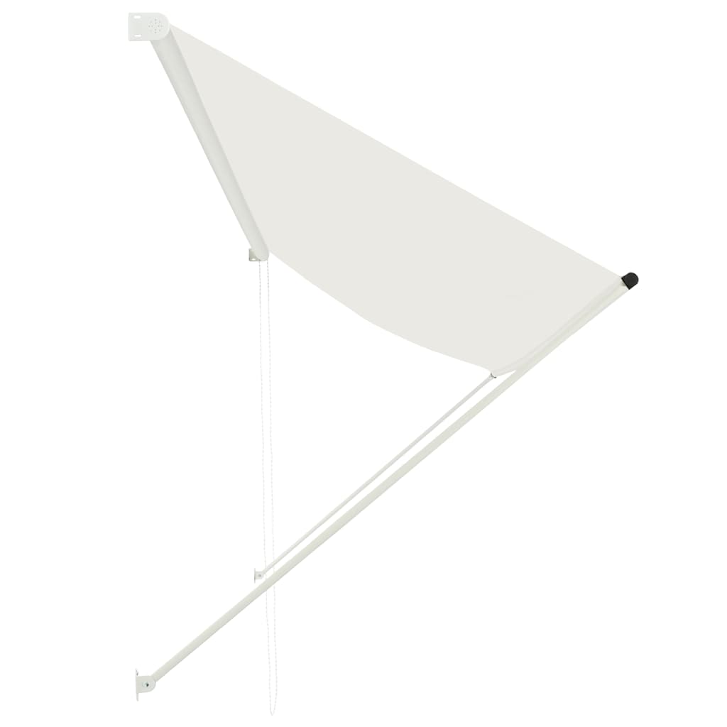 Einziehbare Markise 150×150 cm Blau und Weiß