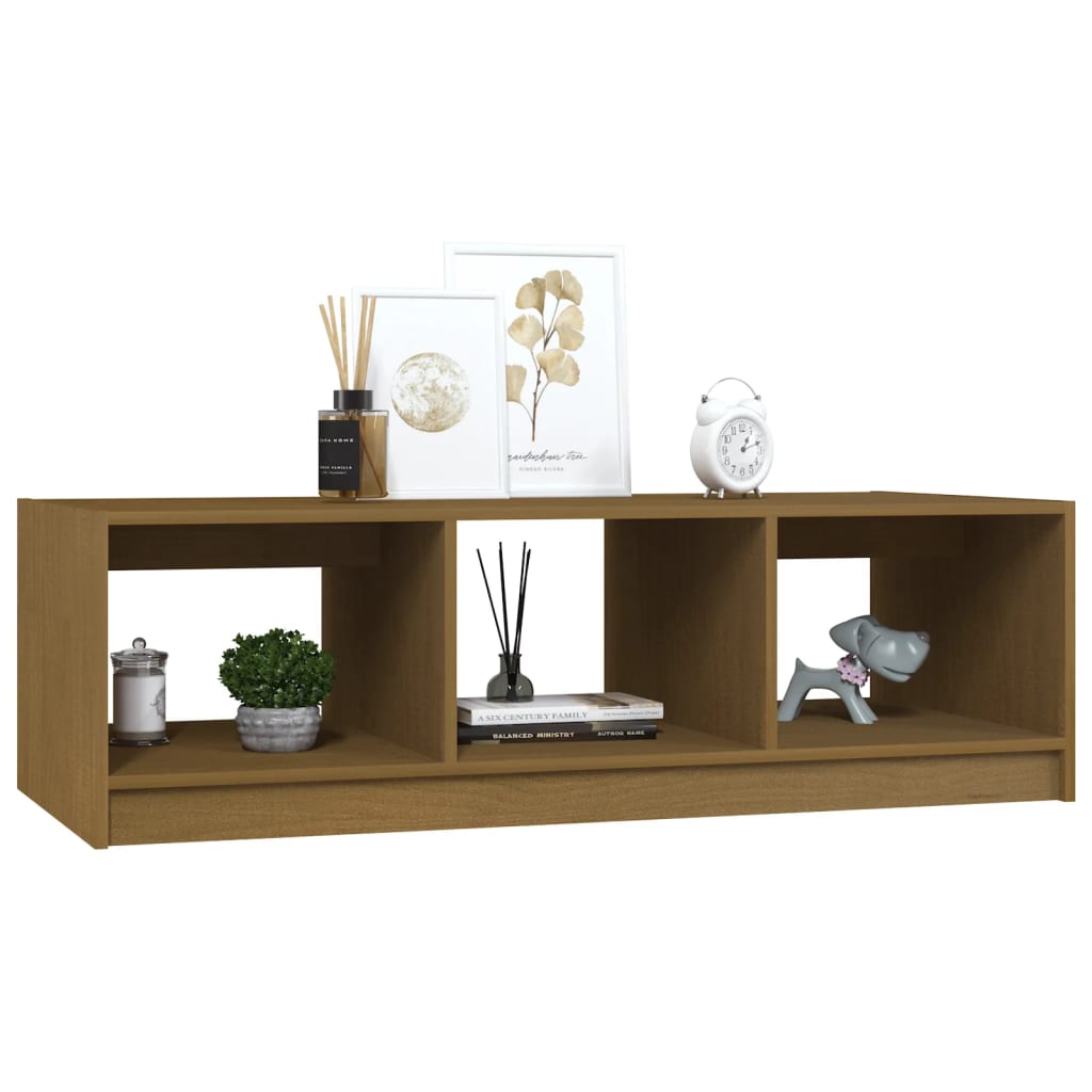 Couchtisch 110x50x34 cm Massivholz Kiefer