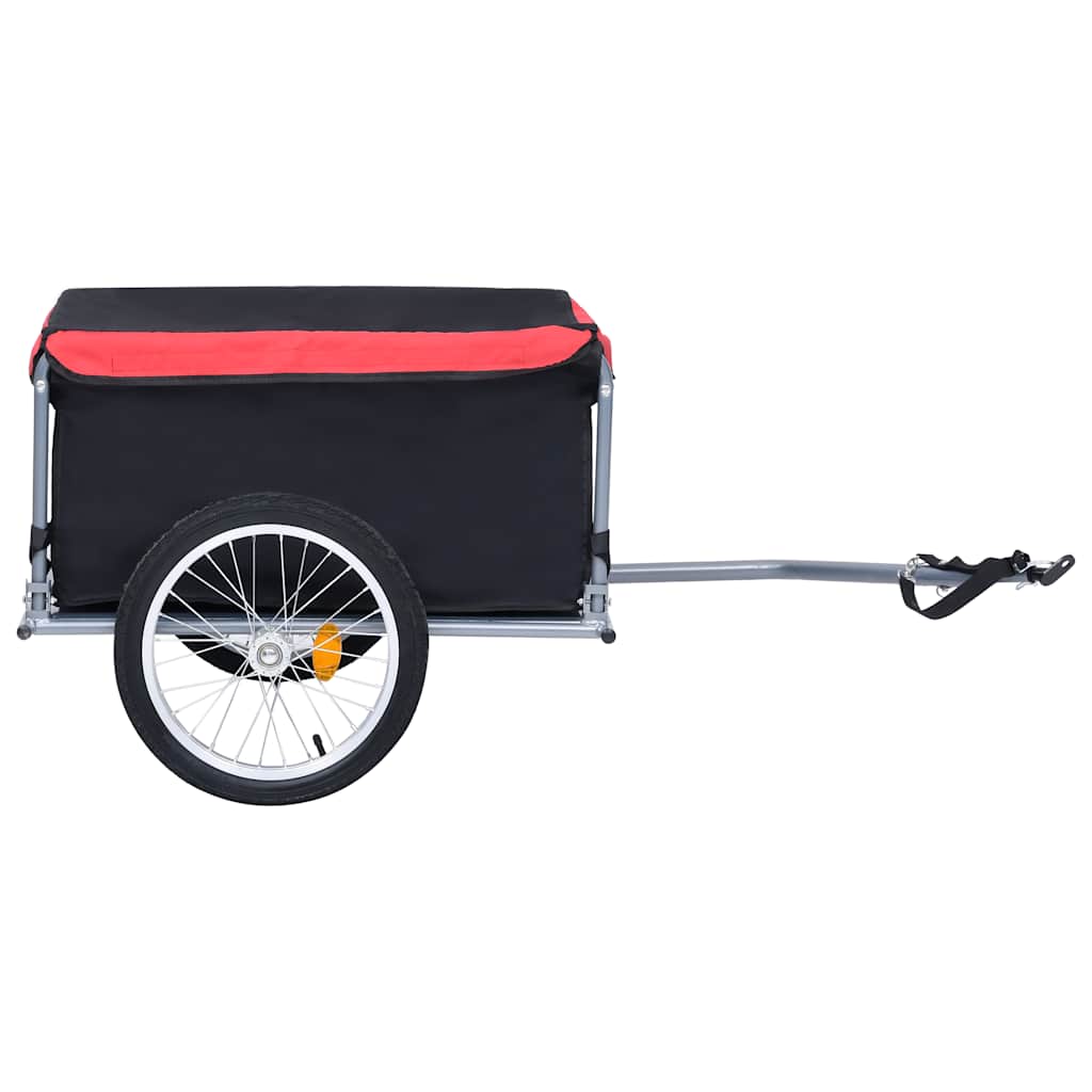 Fahrradanhänger Schwarz und Gelb 65 kg