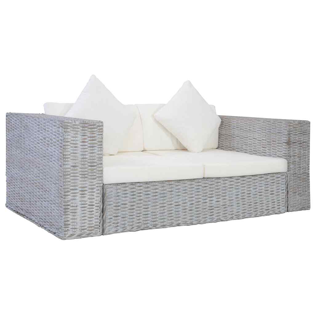 2-Sitzer Sofa Echtes Rattan