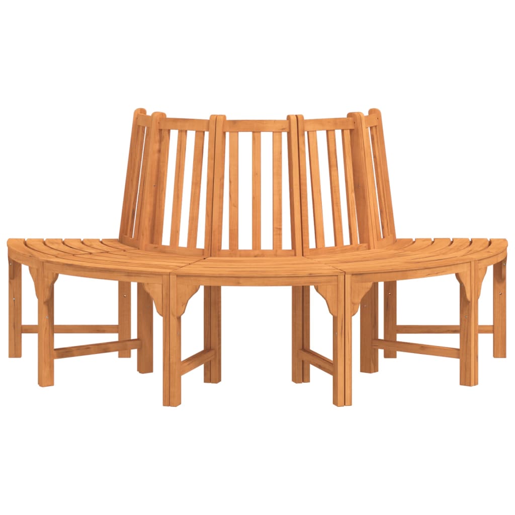 Baumbank Rund Ø208 cm Massivholz Eukalyptus
