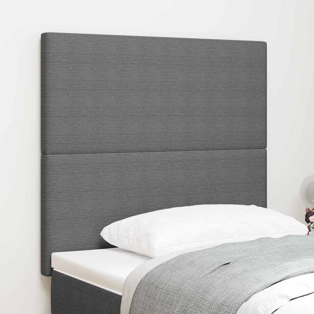 Kopfteil Hellgrau 80 cm Cordstoff