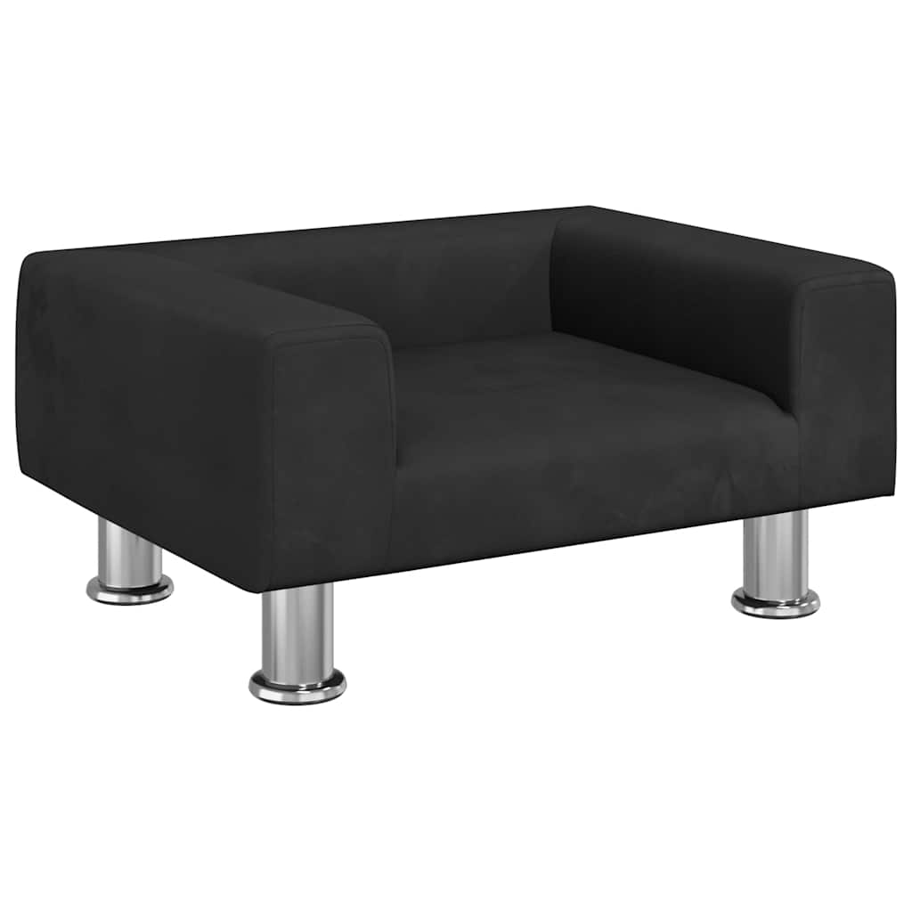 Hundebett Blau 70x45x26,5 cm Samt