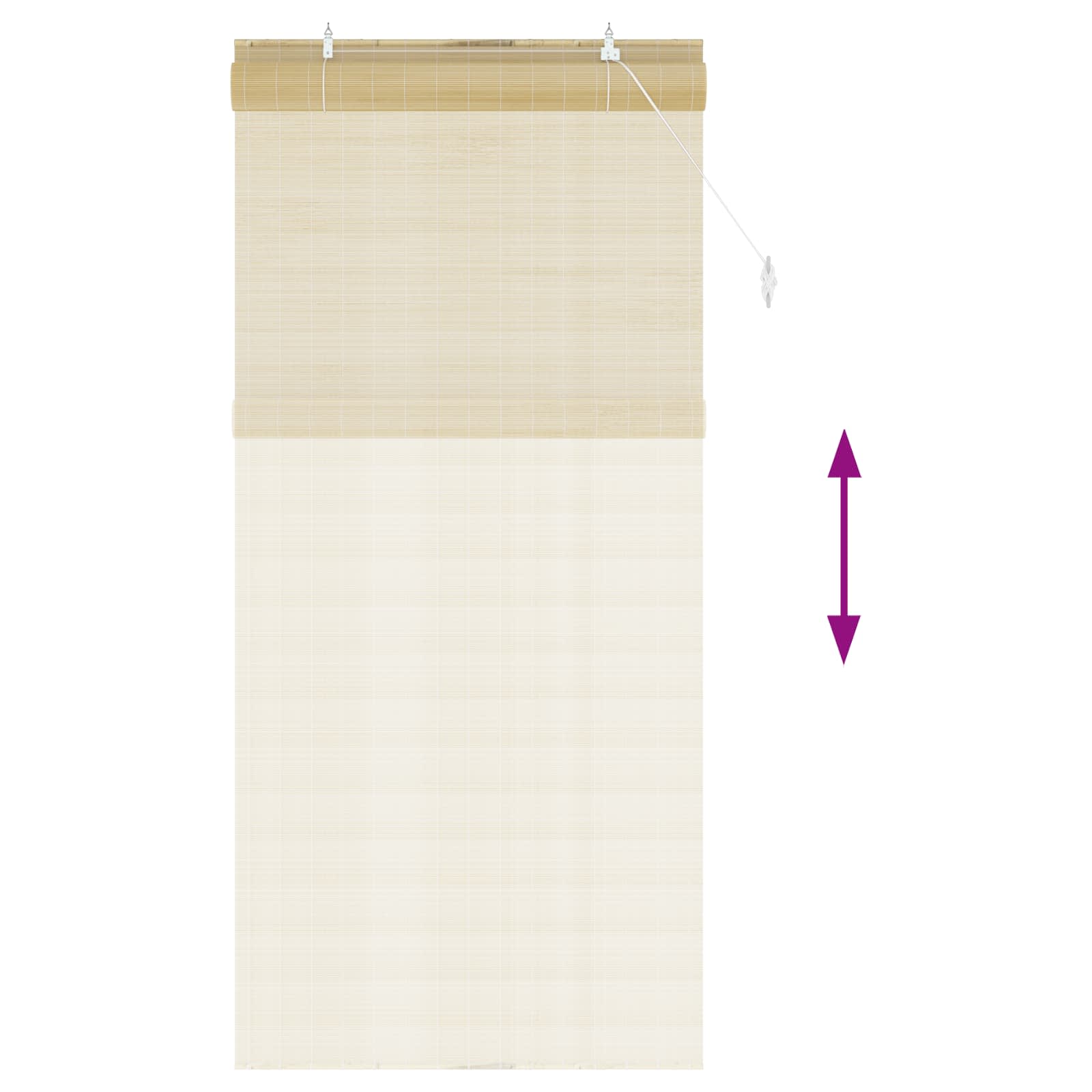 Bambusrollo Natur 80x160 cm