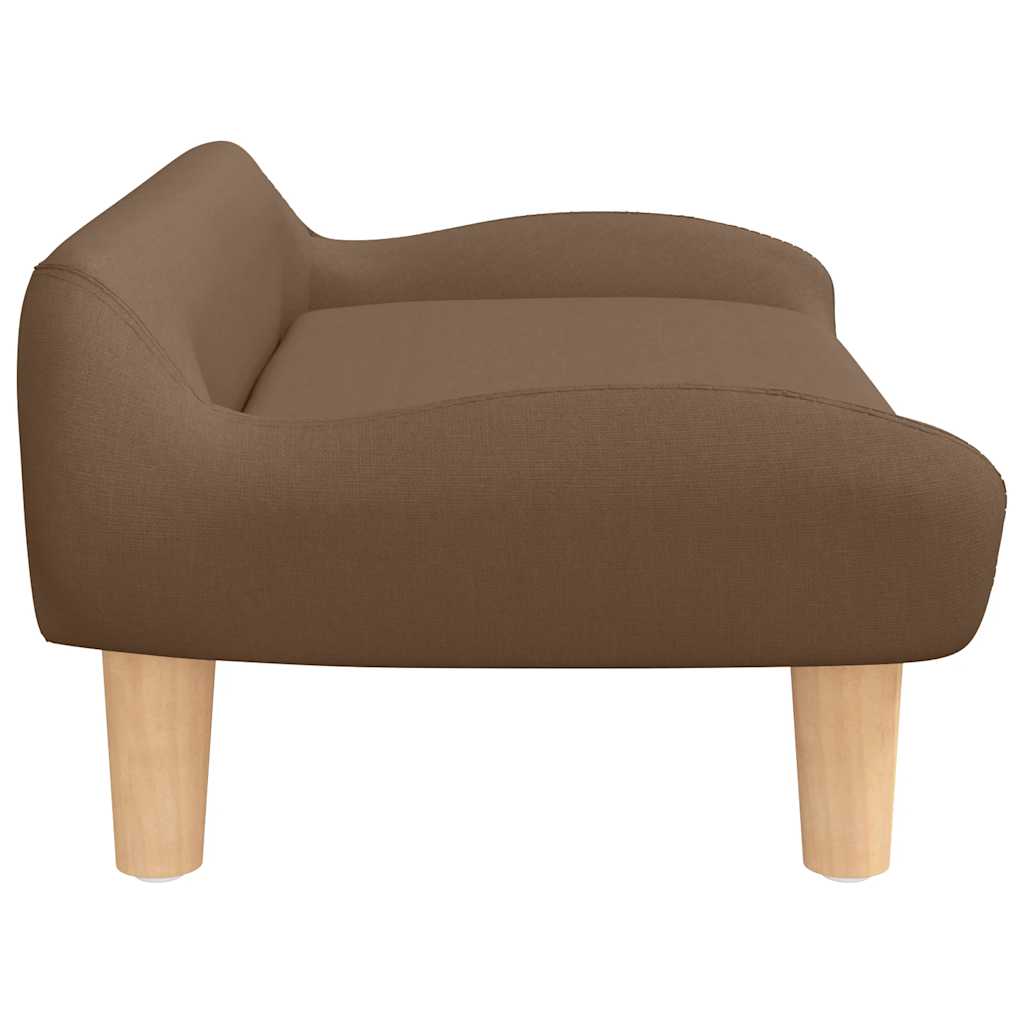 Hundebett Creme 70x40x24 cm Stoff