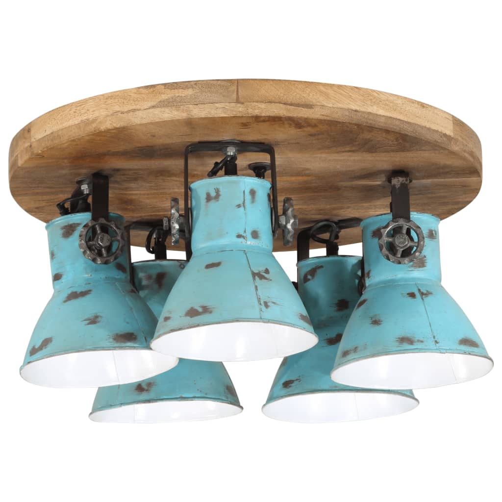 Wandlampe Industriestil Silbern 45x25 cm E27