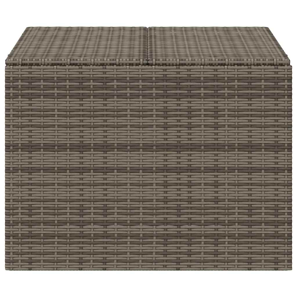 Gartentruhe Schwarz 283L Poly Rattan