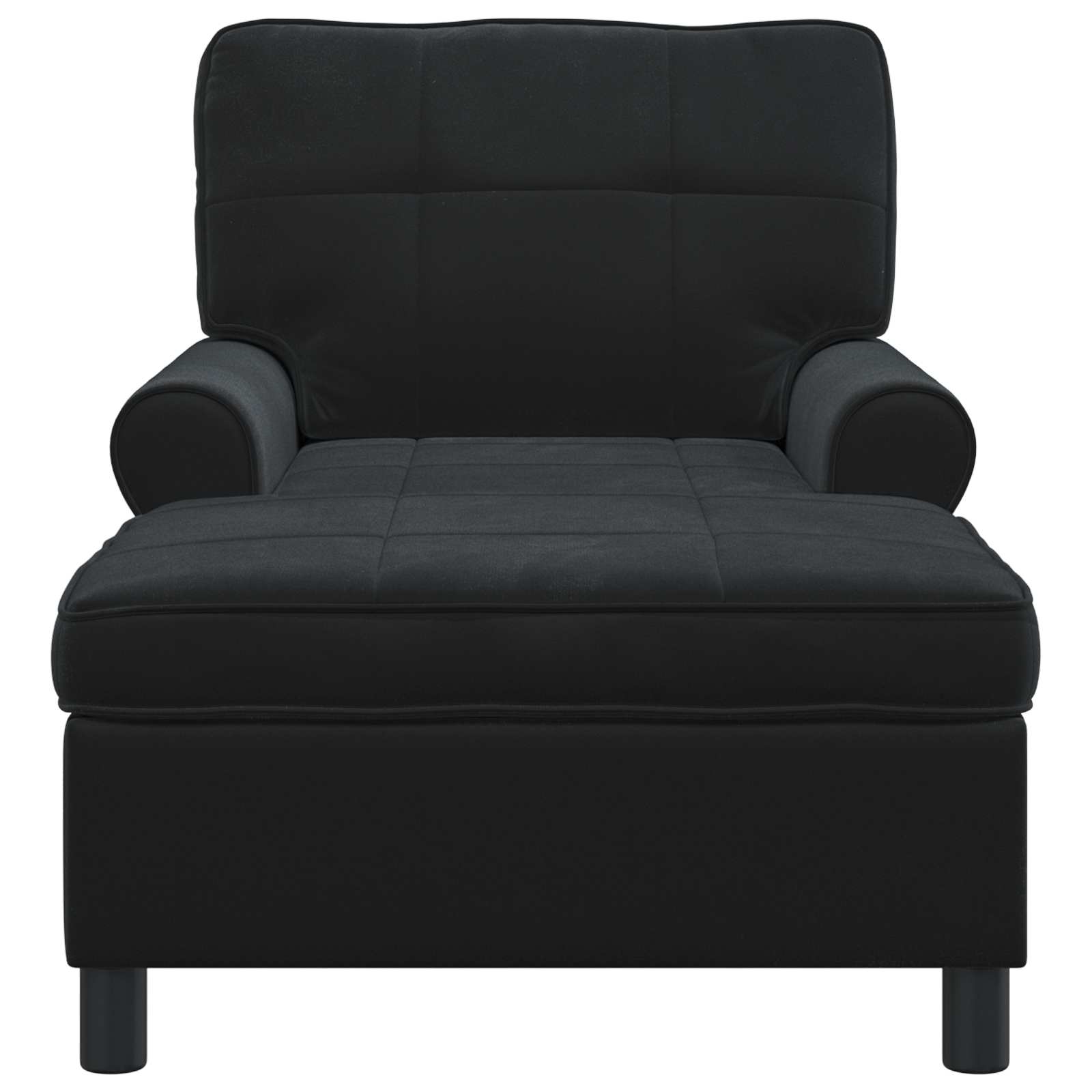 Lounge-Liege mit Kissen Hellgrau 91 x 157 x 91 cm Samt
