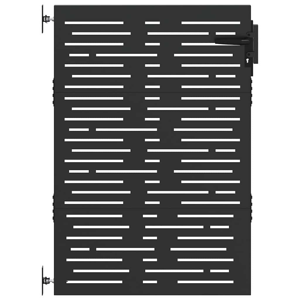 Gartentor 85x75 cm Cortenstahl Quadratisches Design