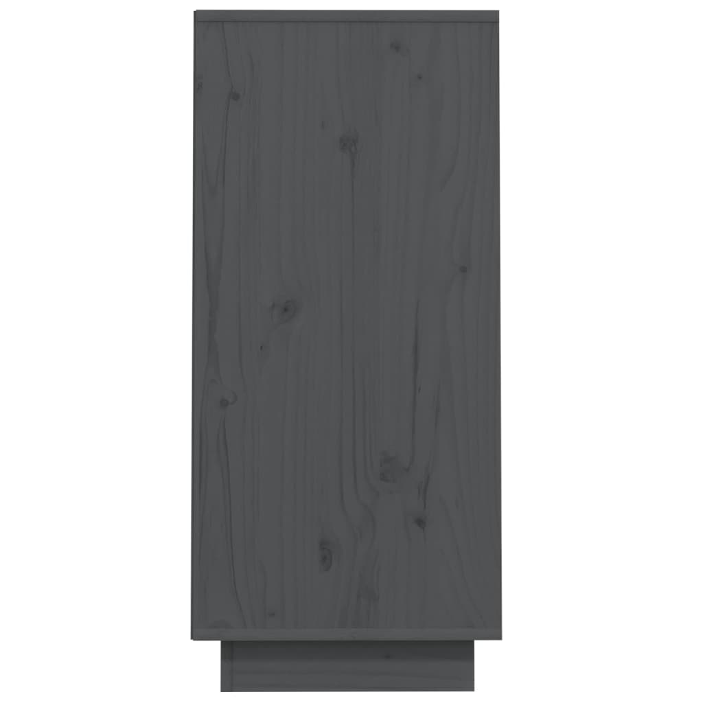 Beistellschrank Weiß 60x34x75 cm Massivholz Kiefer