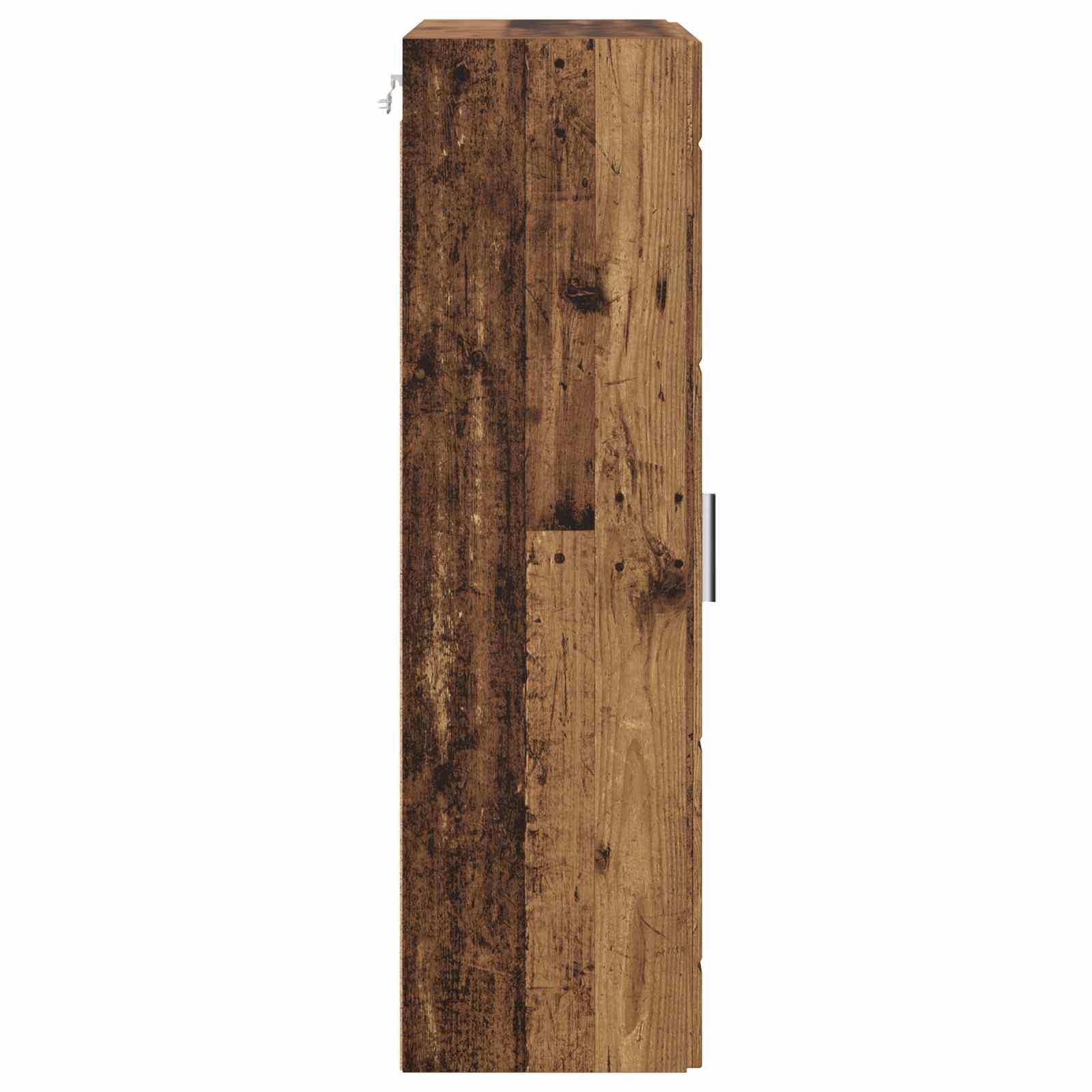 Highboard mit Regal FLORIN Weiß 60 x 35 x 182 cm Holzwerkstoff