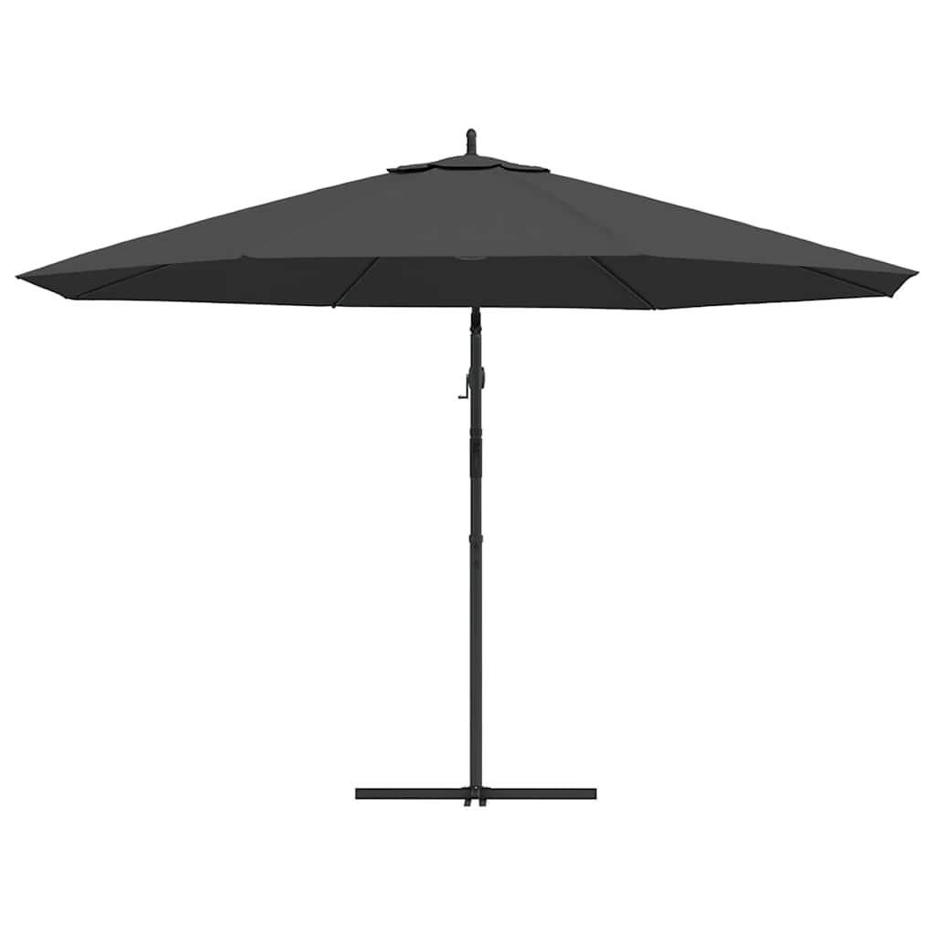 Ampelschirm mit Aluminium-Mast 350 cm Taupe