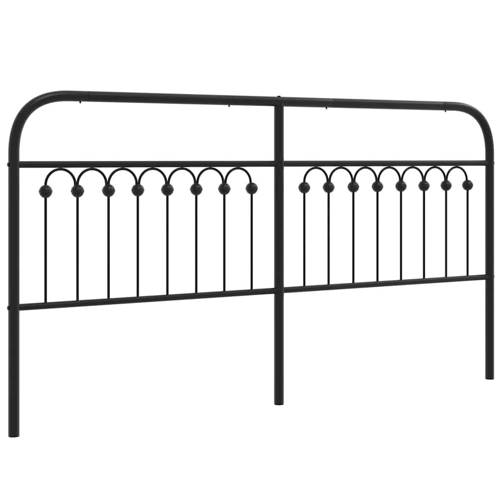 Ersatz-Kopfteil Metall Schwarz 75 cm