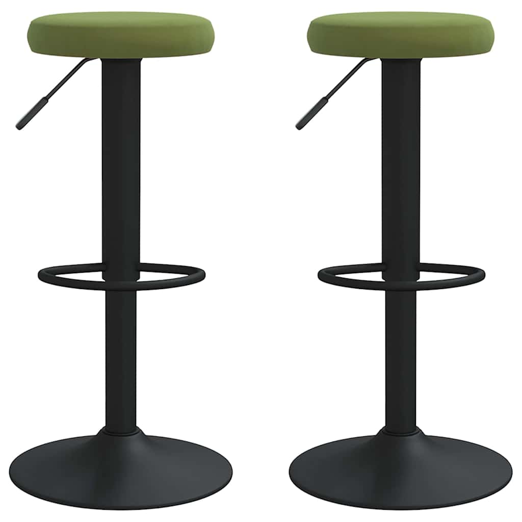 Barhocker 2 Stk. Schwarz Samt