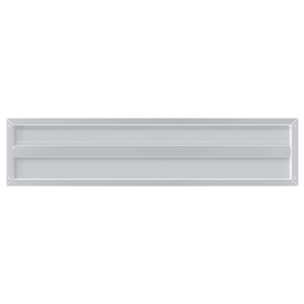 Wandregale 2 Stk. 100x40 cm Silbern Edelstahl