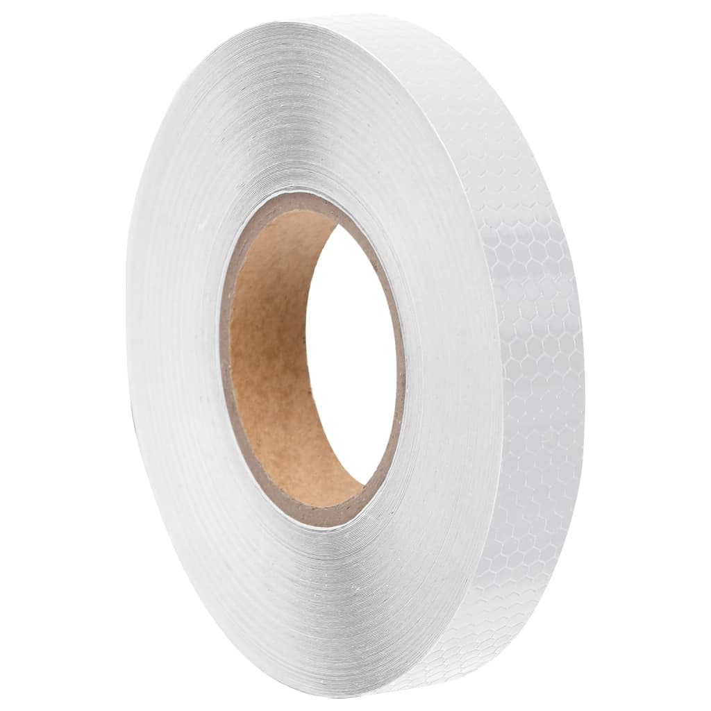 Reflektorband Weiß 2,5 cmx20 m PVC