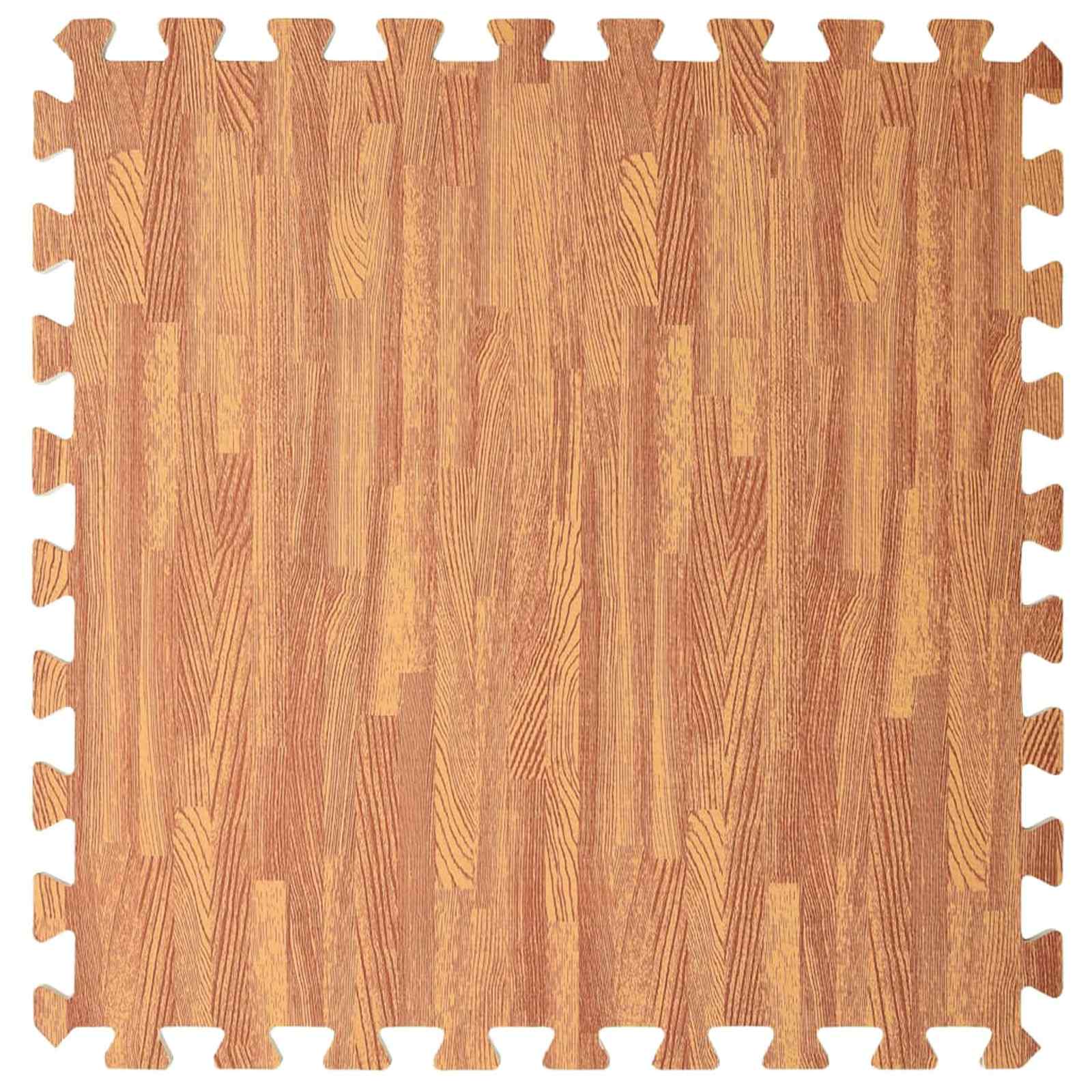Pool Bodenteppich 6 pcs Schwarz 2,16 ㎡ EVA-Schaum