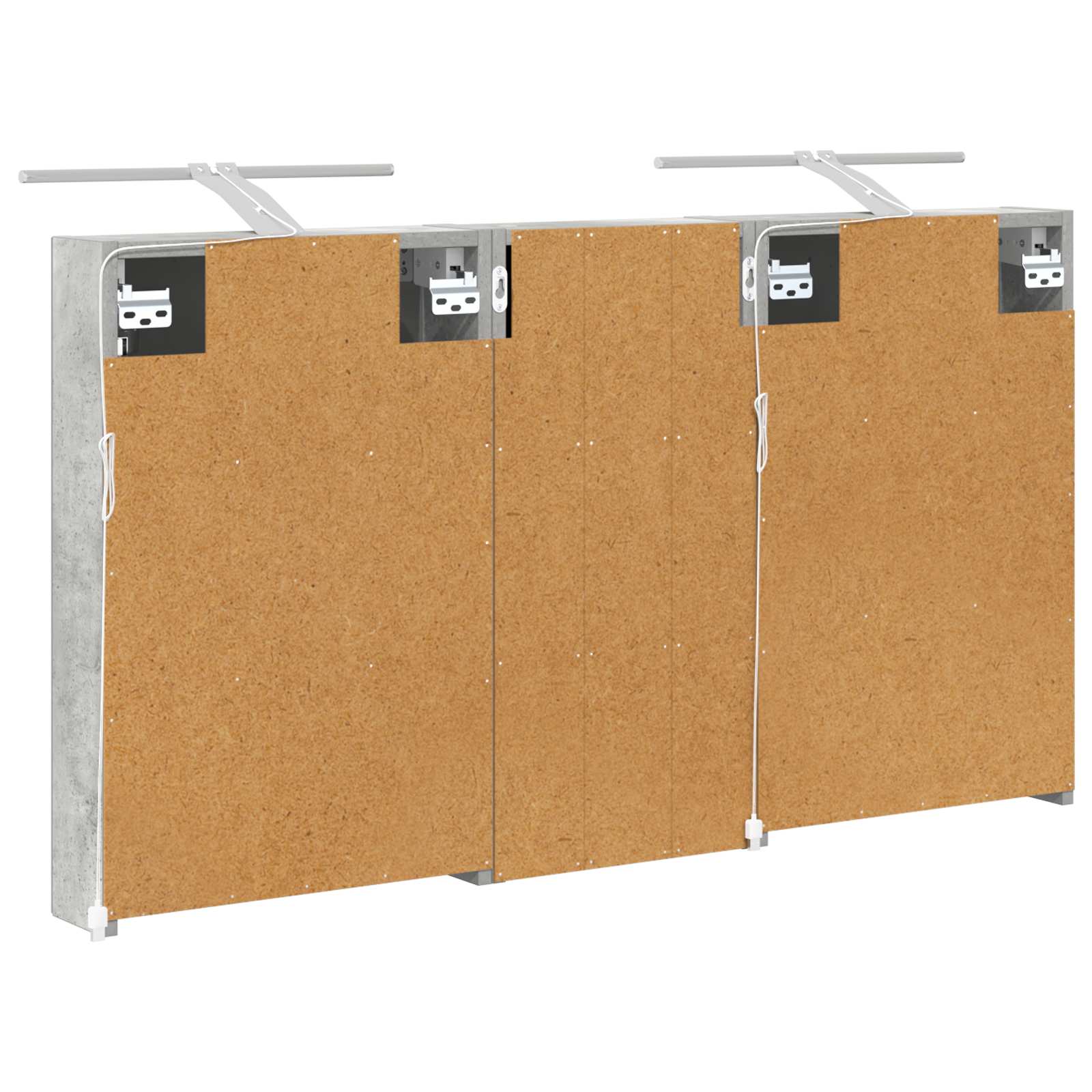 Badezimmerschrank-Set 3 pcs 80 x 10,5 x 50 cm Holzwerkstoff